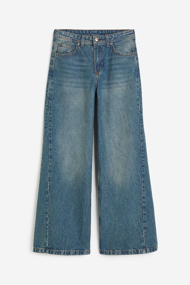 Wide Regular Jeans - Deniminsininen/Tummanharmaa/Deniminsininen - 2