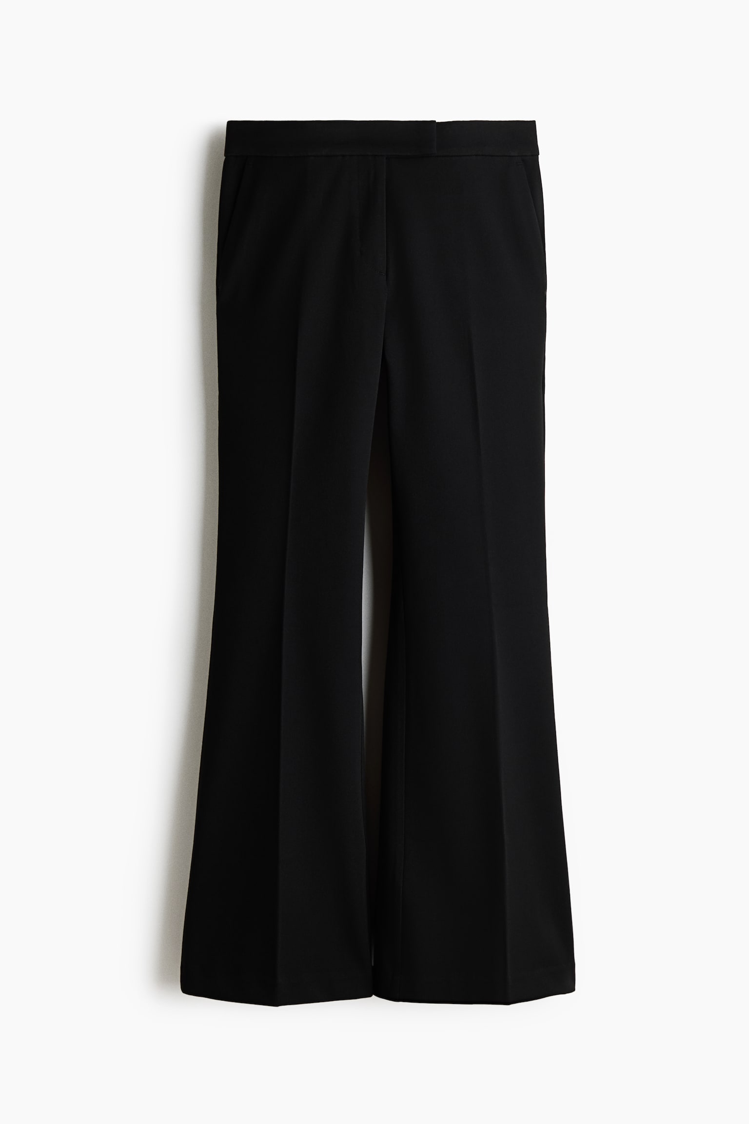 Pantalón acampanado - Negro/Beige claro