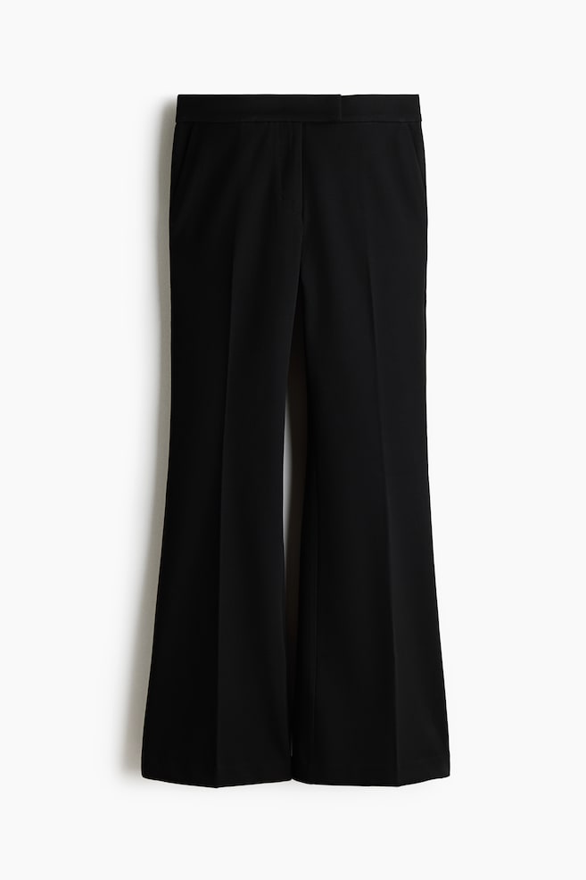 Flared Pants - Black/Dark rust brown/Light beige - 1