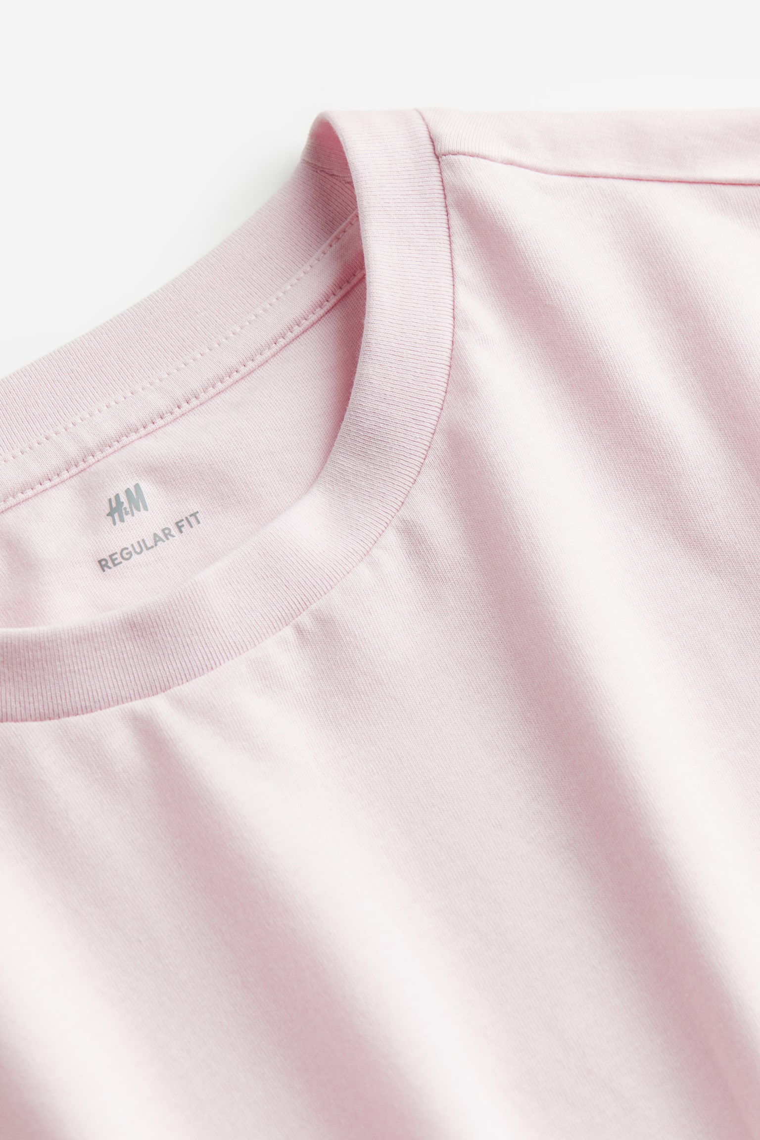 Áo thun Regular Fit - Màu hồng nhạt/Màu xanh lá rừng/Màu trắng/Màu xanh lá rừng/Màu xanh tím than/Màu be nhạt/Màu xám đốm/Màu đen - 2