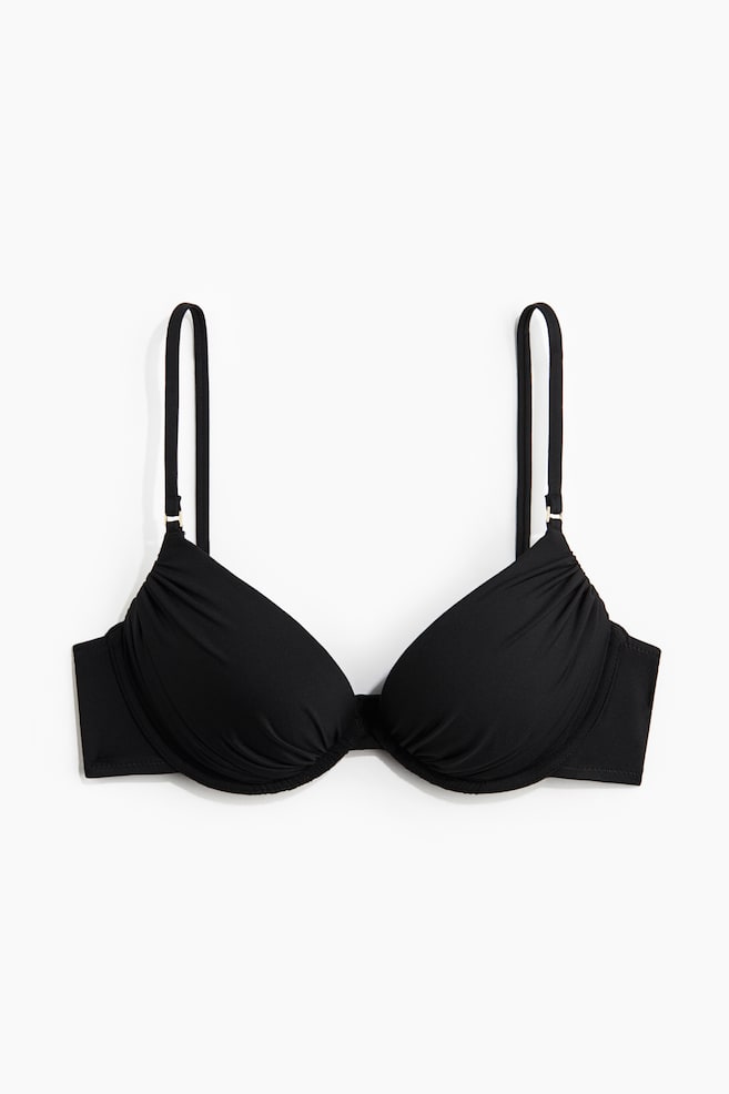 Super push-up bikini top - Black - 1