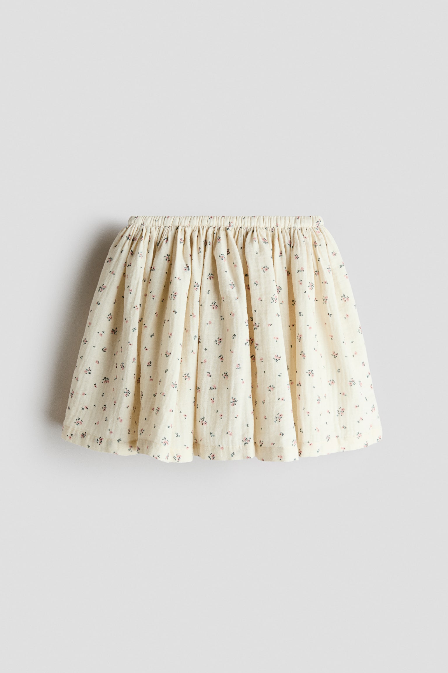 Muslin Skirt - Cream/floral