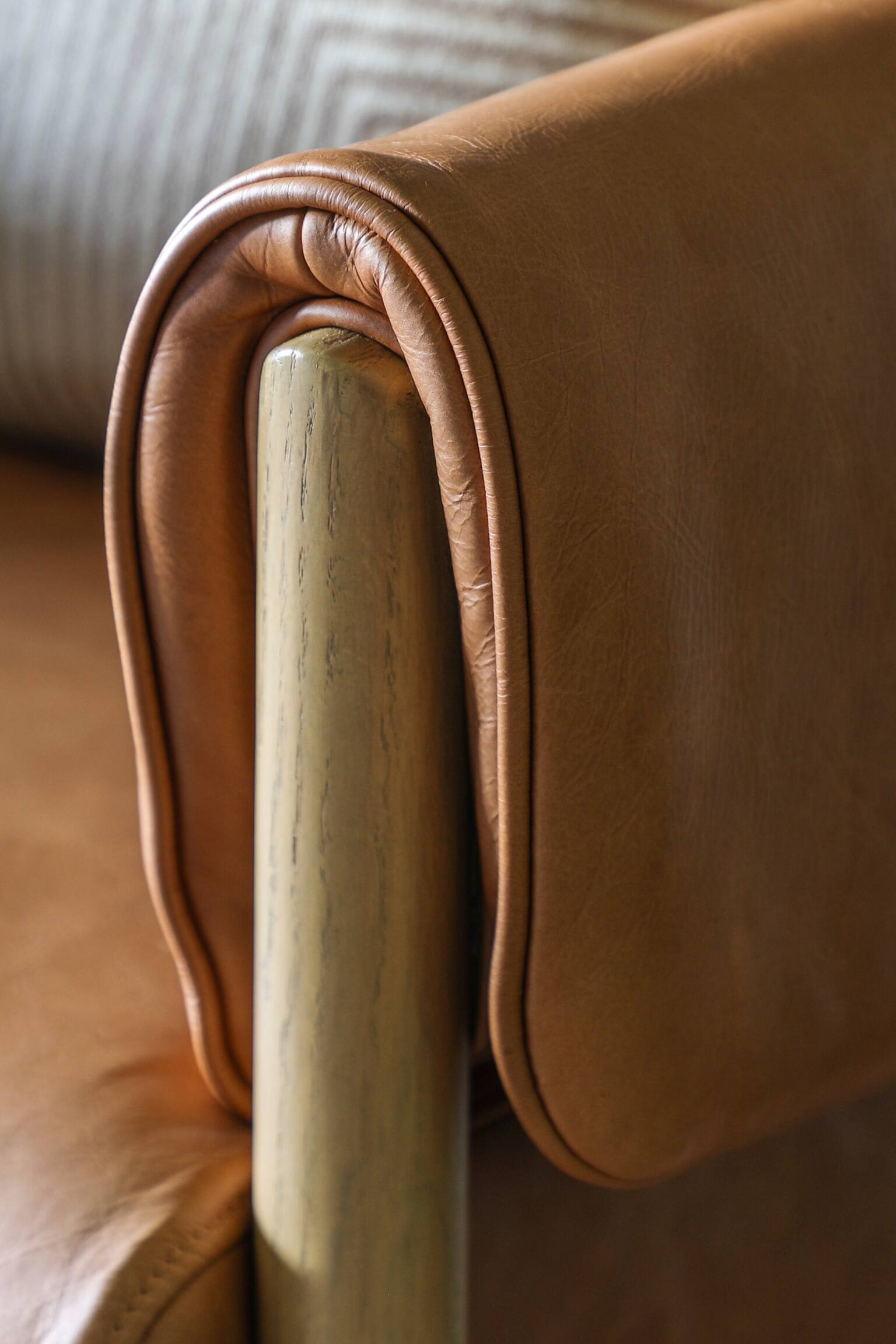 Leather Armchair - Tan - 8