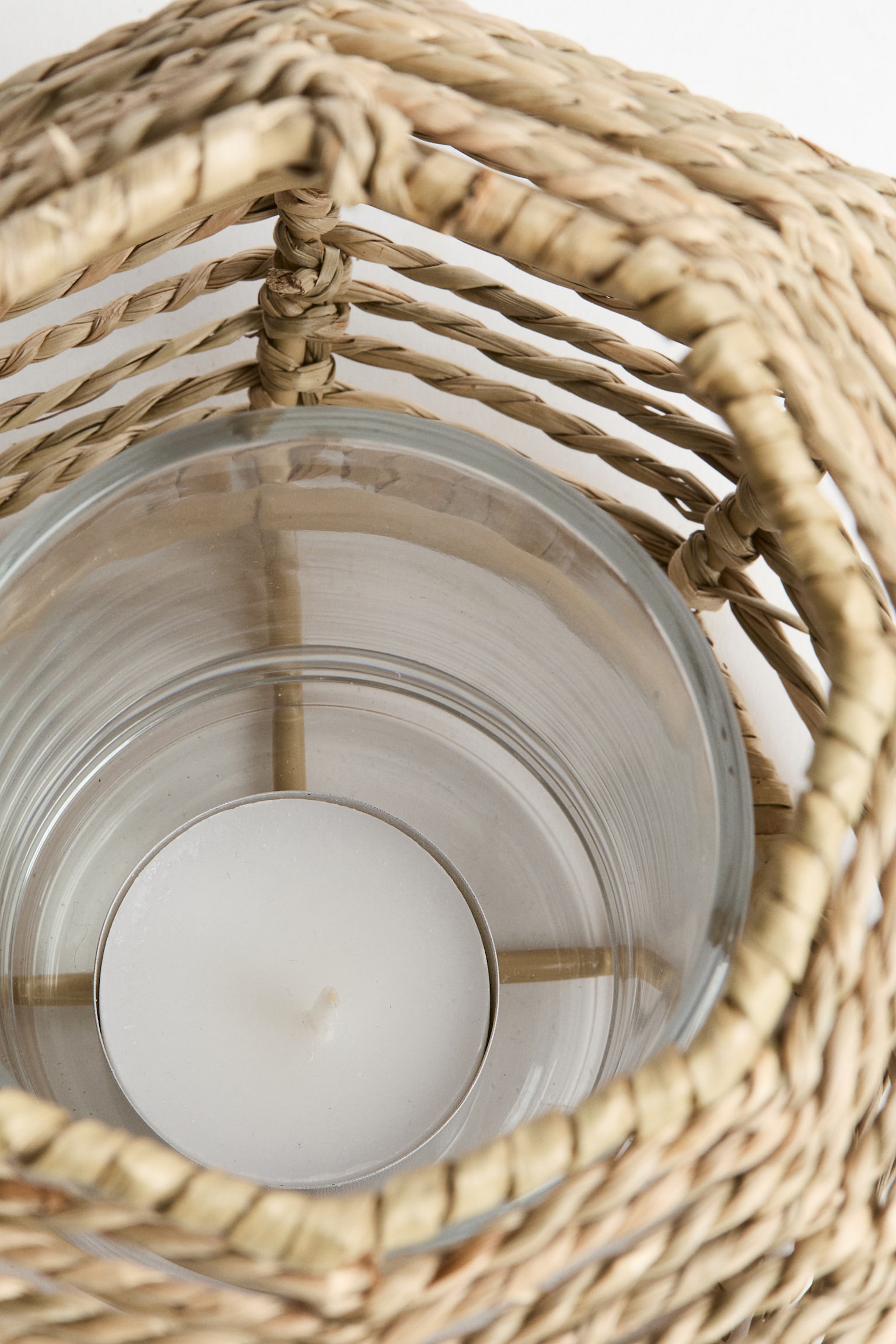 Seagrass tealight holder - Beige - 4