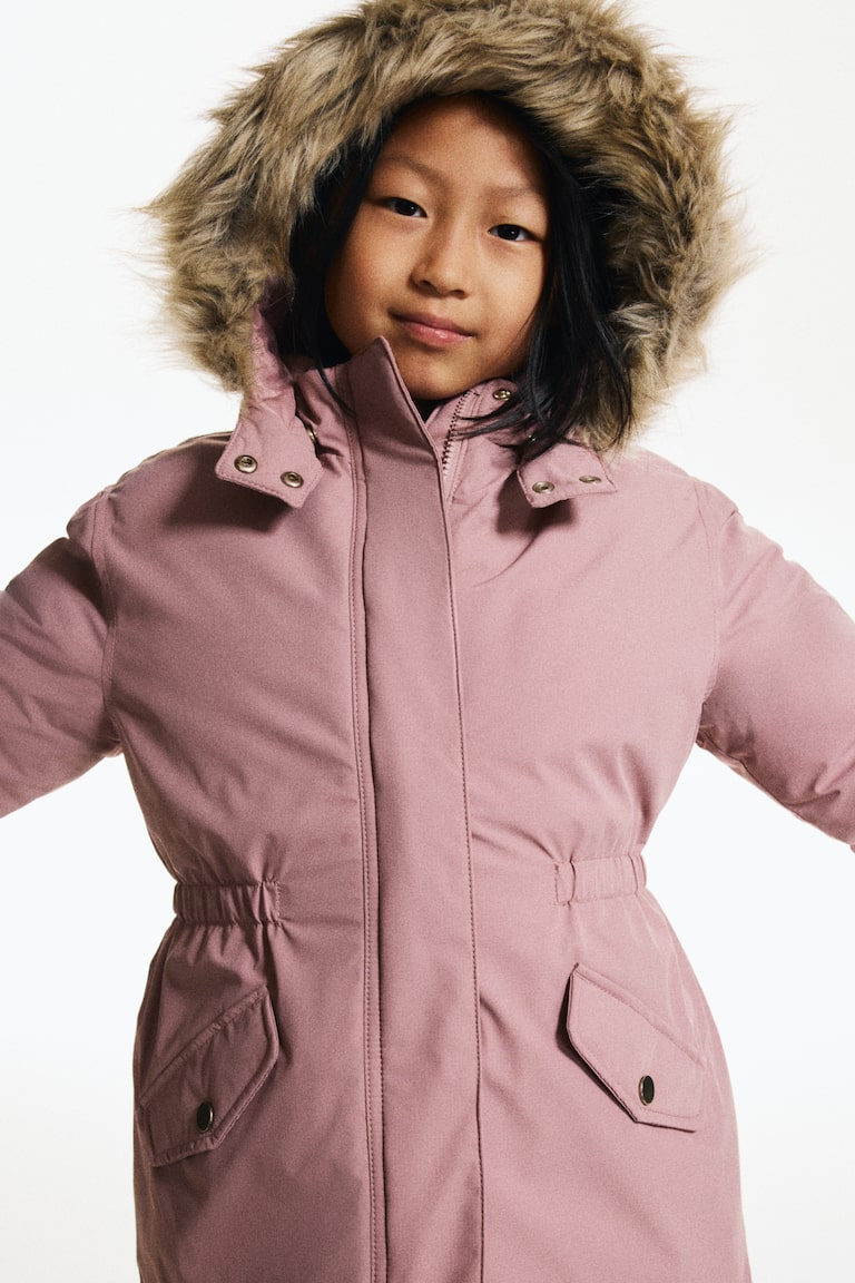 Water-Repellent Parka Pink Kids H&M US