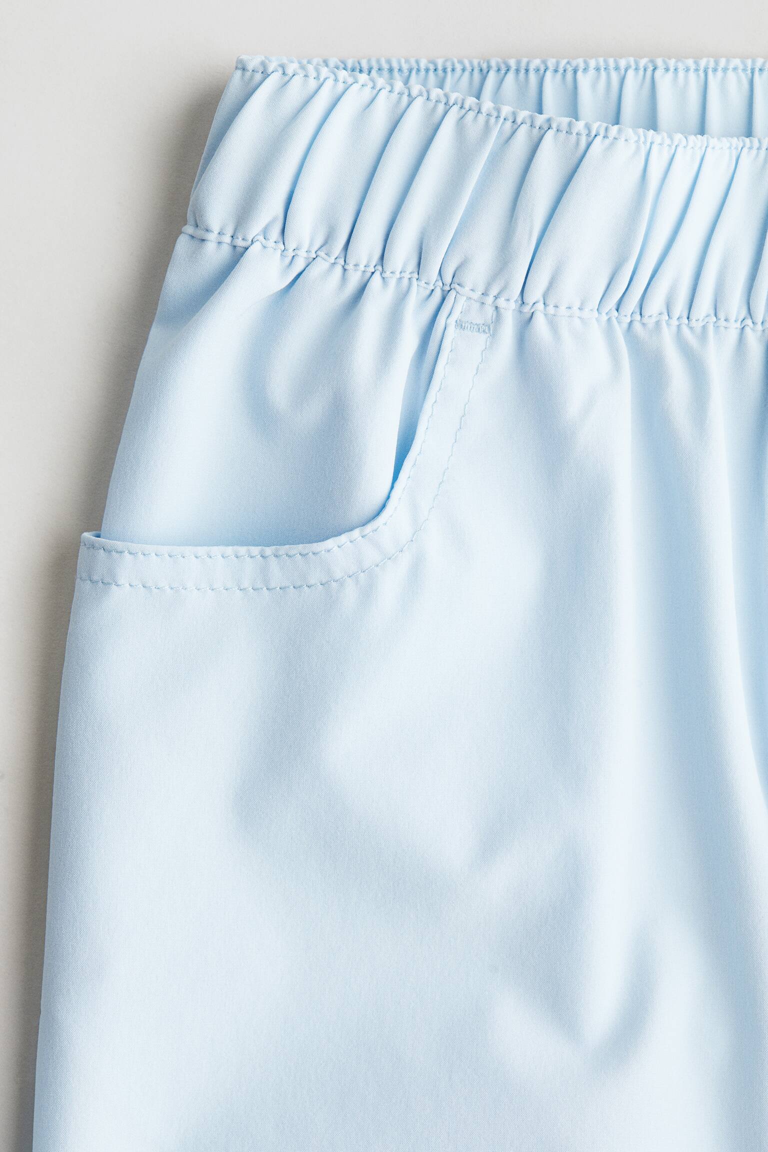 鬆緊式長褲 - 淺藍色/粉紅色 - 6