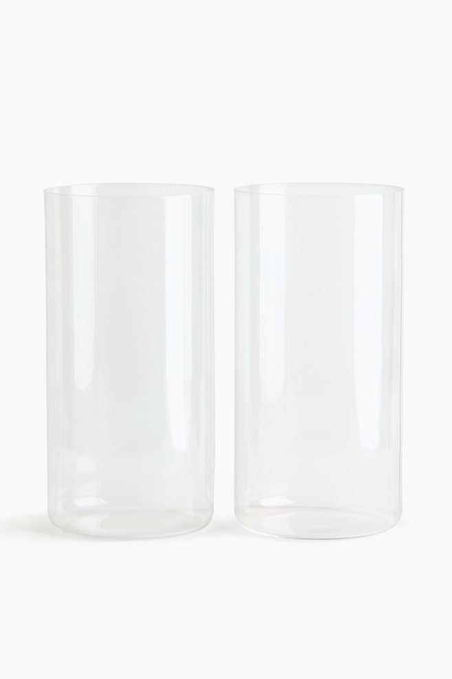 2-Pack Delicate Highball Glasses - Transparent - 1