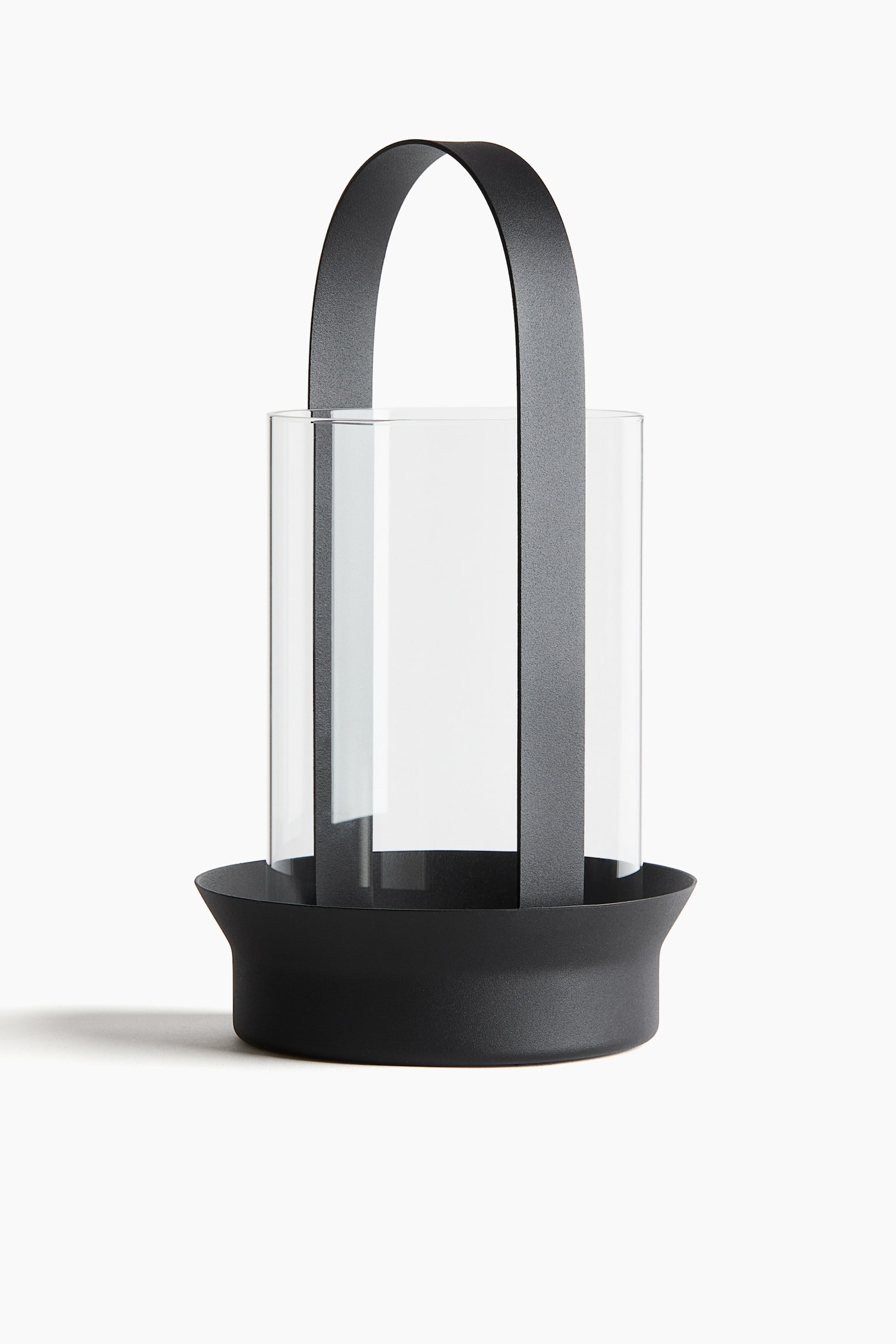 Large glass lantern - Black/Light beige - 4