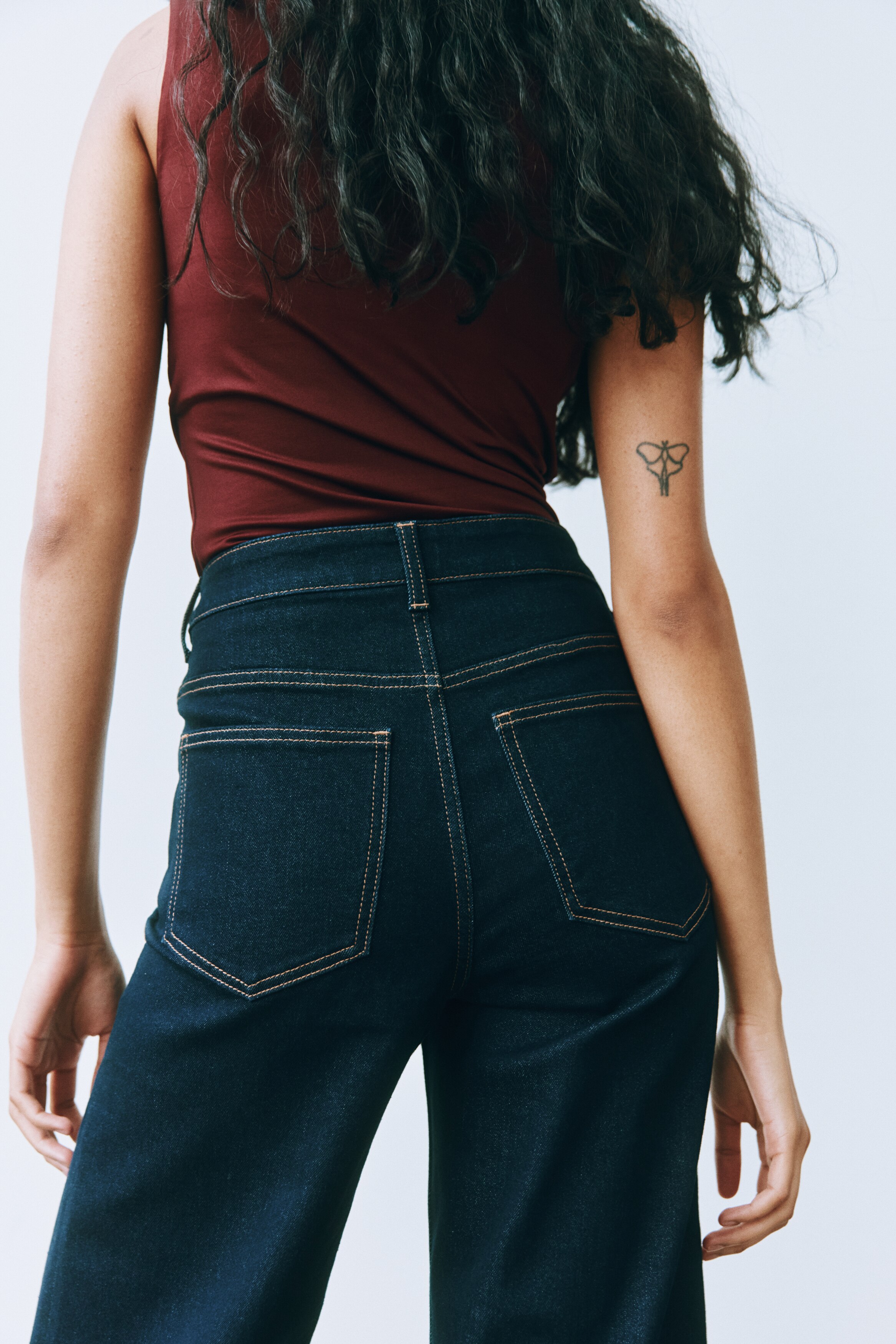 Wide High Jeans