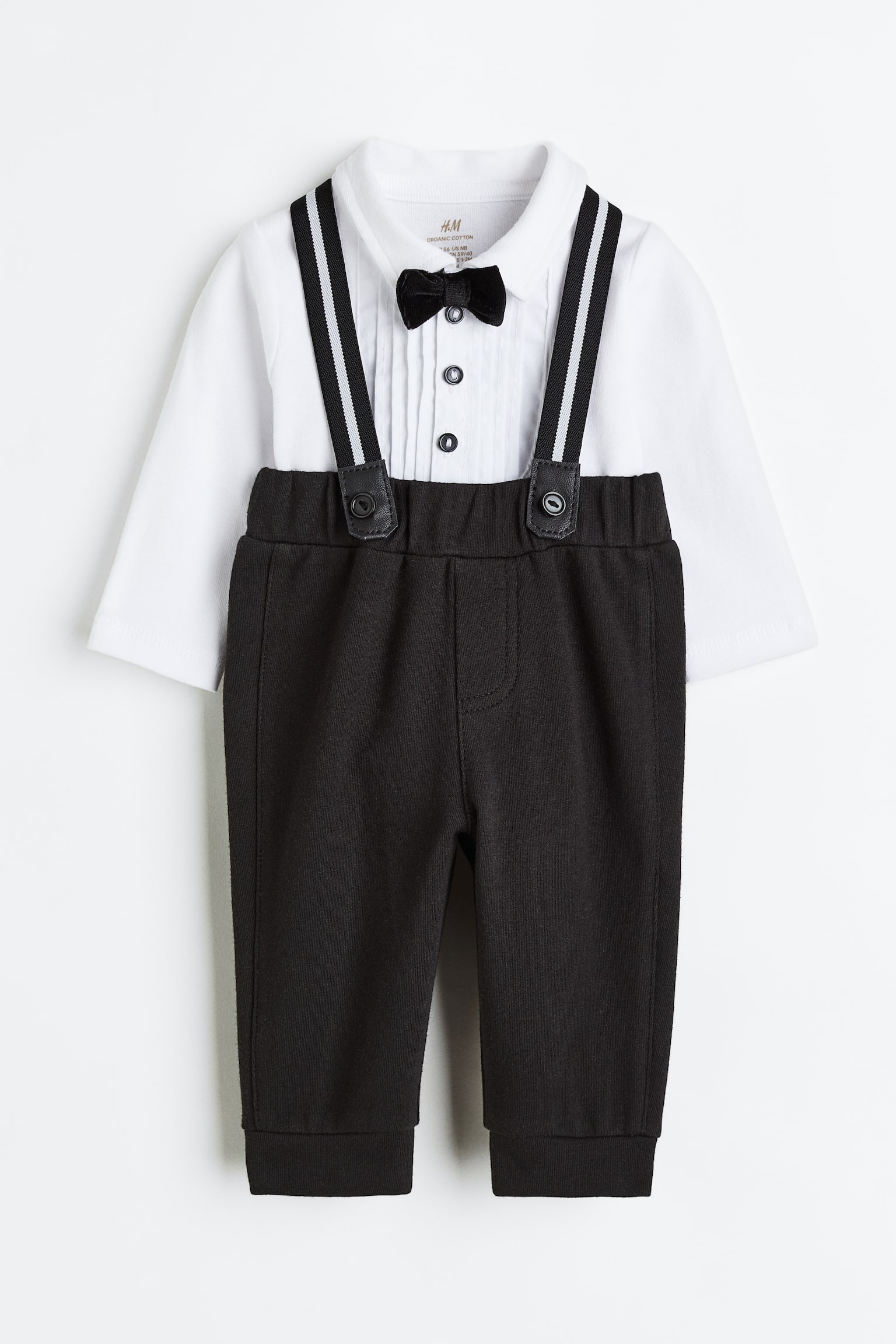 2-piece Tuxedo Set - Black/White - 1