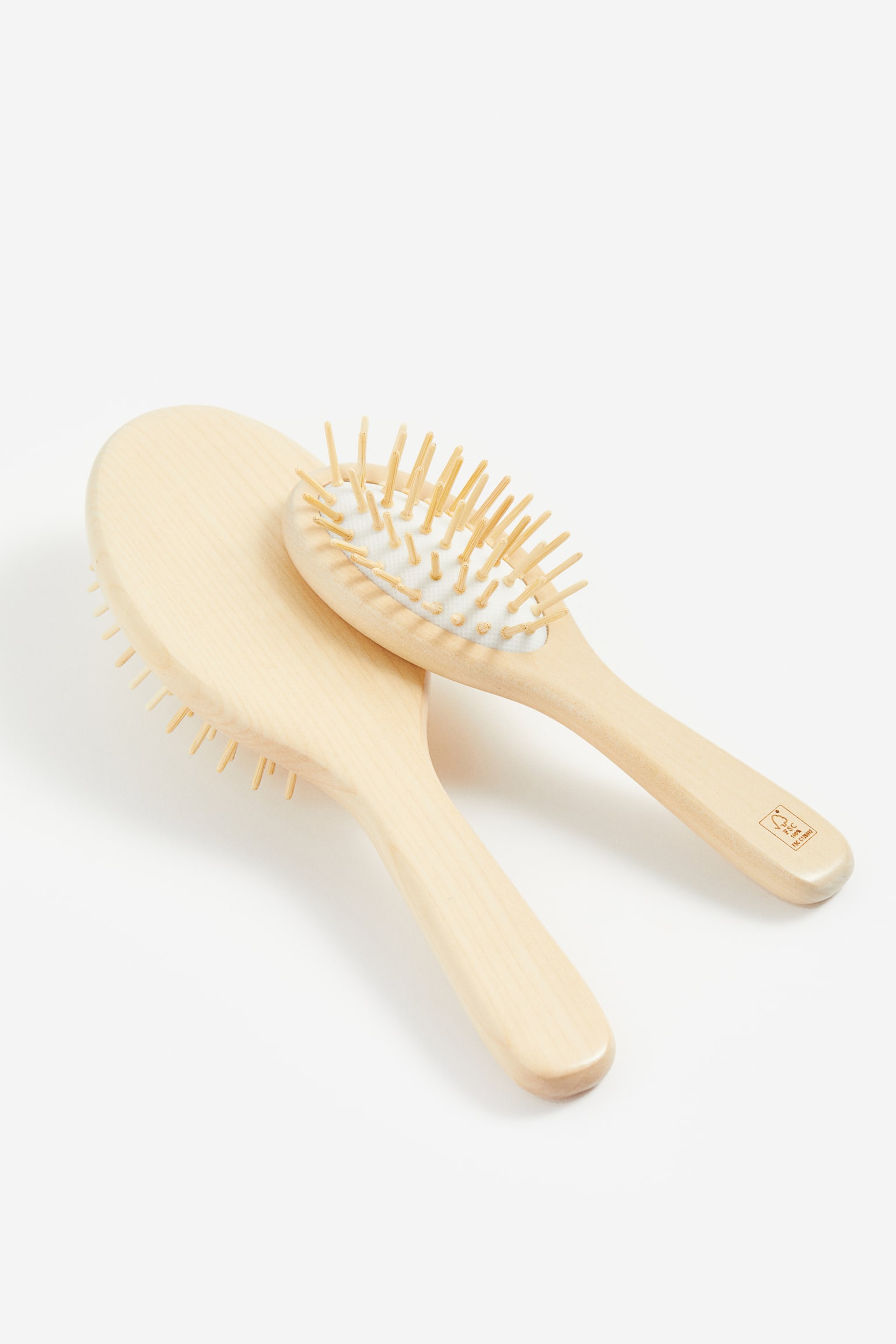 Wooden hairbrush - Beige - 2