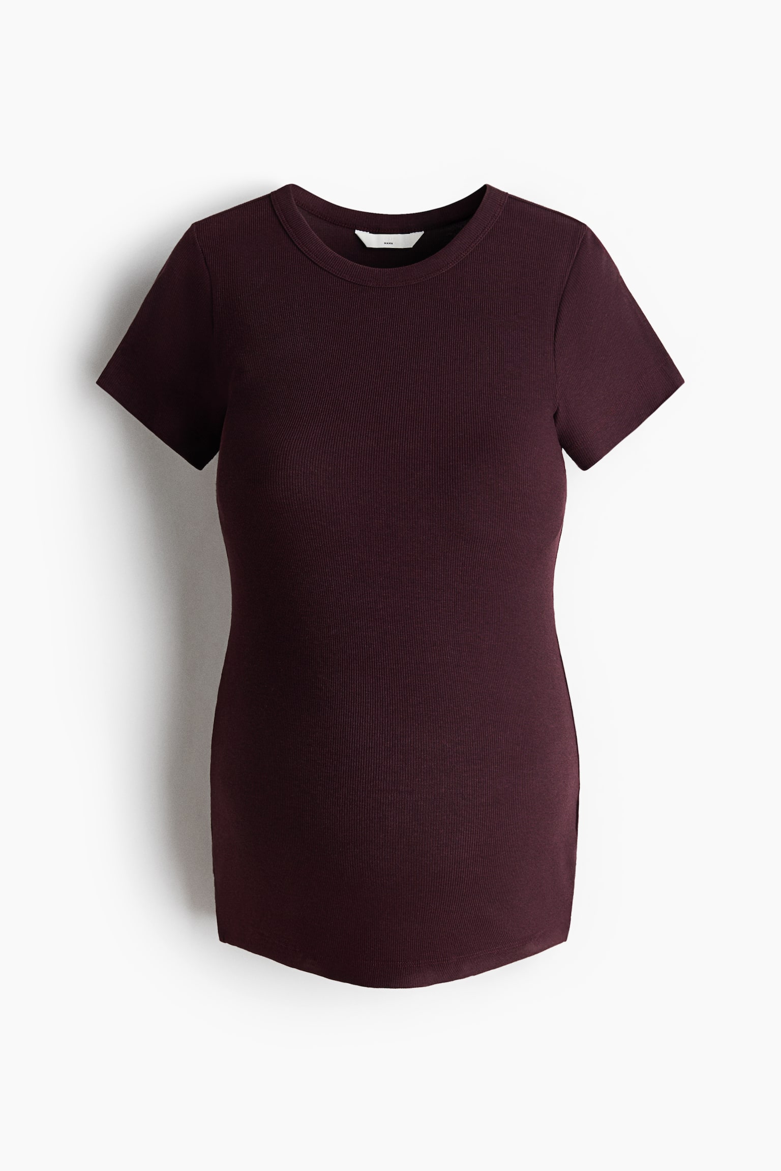 MAMA T-shirt en jersey côtelé - Bordeaux/Beige ancien clair/Marron foncé/Crème/Noir - 1