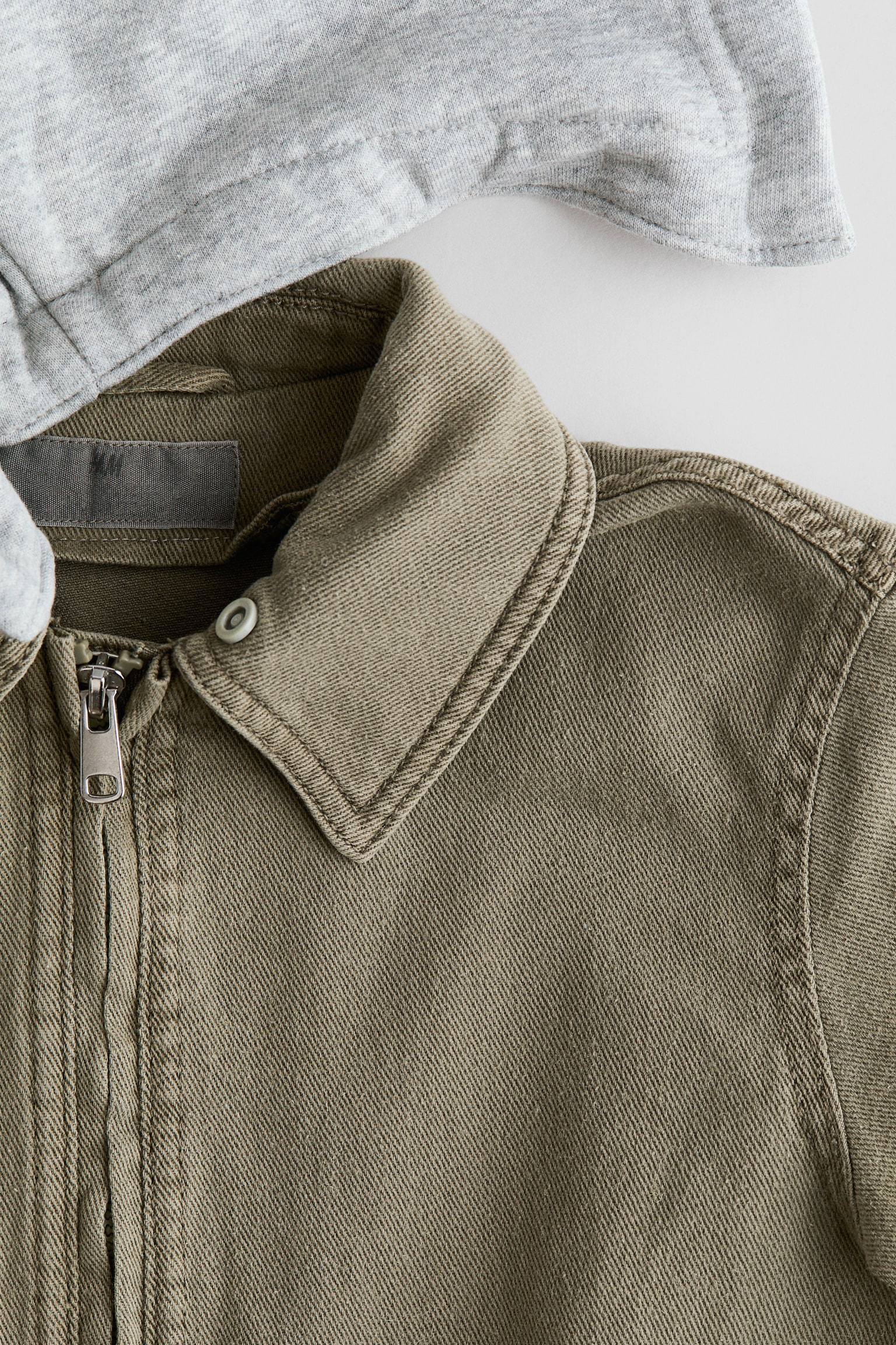 Hooded twill shacket - 5
