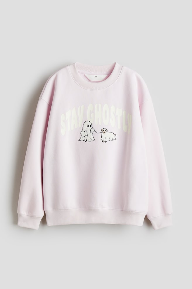 Sudadera con motivo - Rosa empolvado/Stay ghostly/Gris claro/Halloween Academy/Negro/Palermo/Azul/Colorado/Gris claro jaspeado/Paris/Verde menta/Estrella/Blanco/Cachorros/Rosa claro/Cerezas - 1