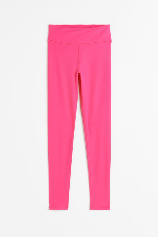 Warm sports tights - Bright pink/Black/Mint green - 2