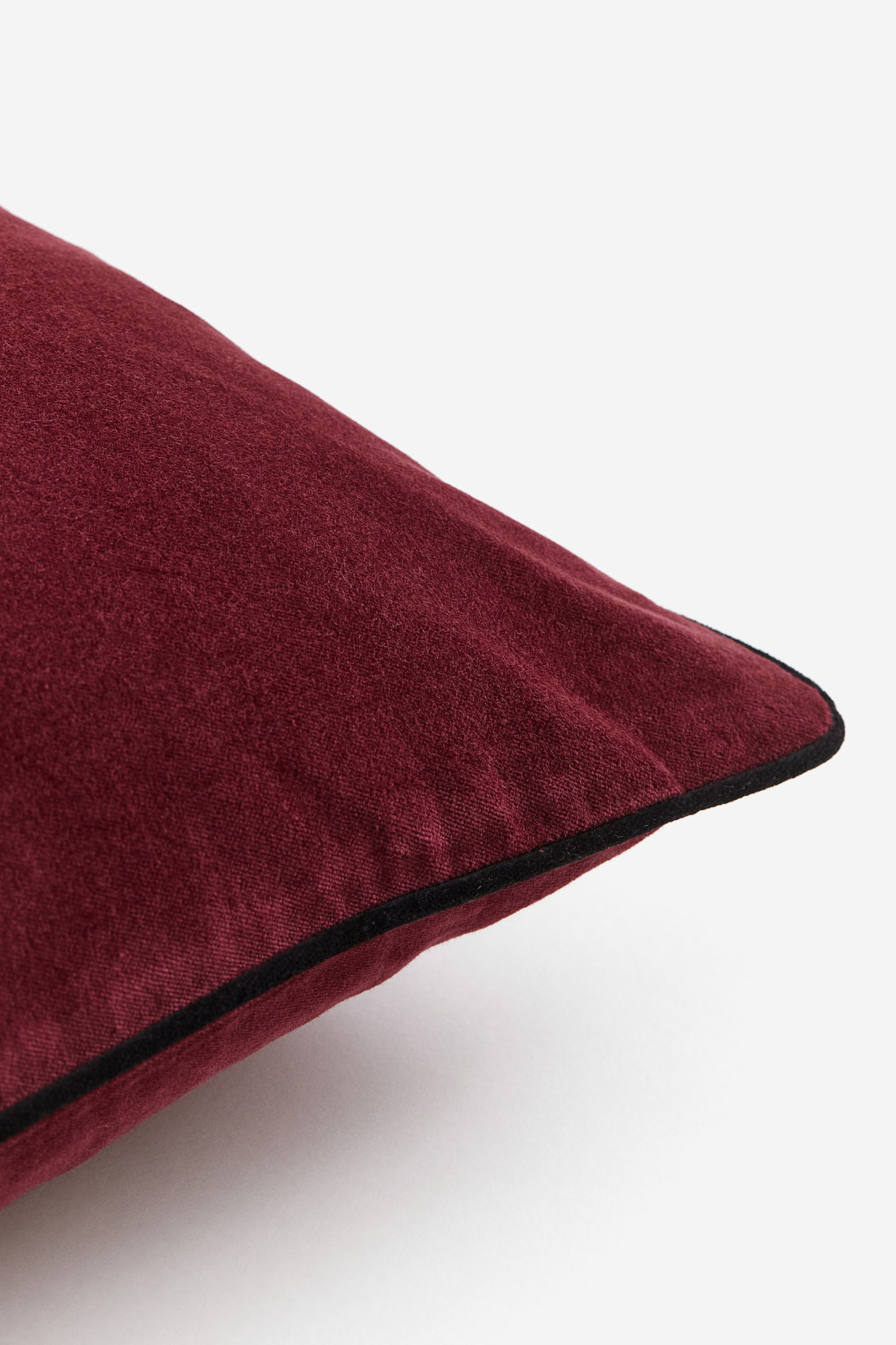 Velvet cushion cover - Dark red - 2