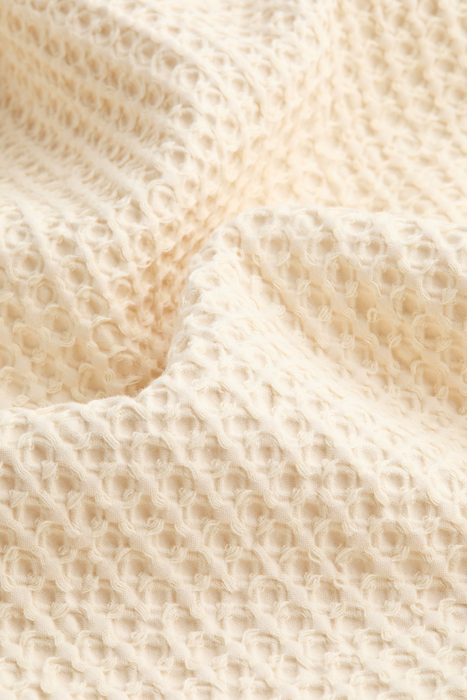 Waffled dressing gown - Light yellow/White/Dark beige/Powder pink - 2