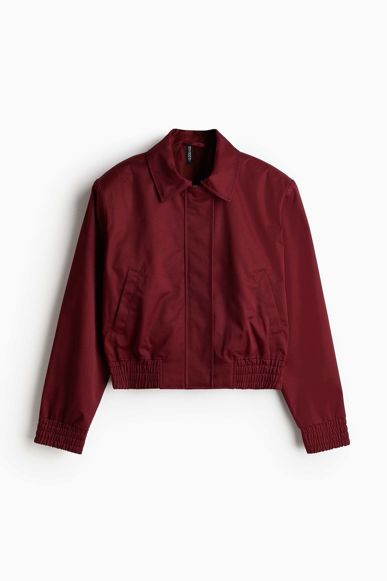 Shoulder-pad jacket - Burgundy - 2