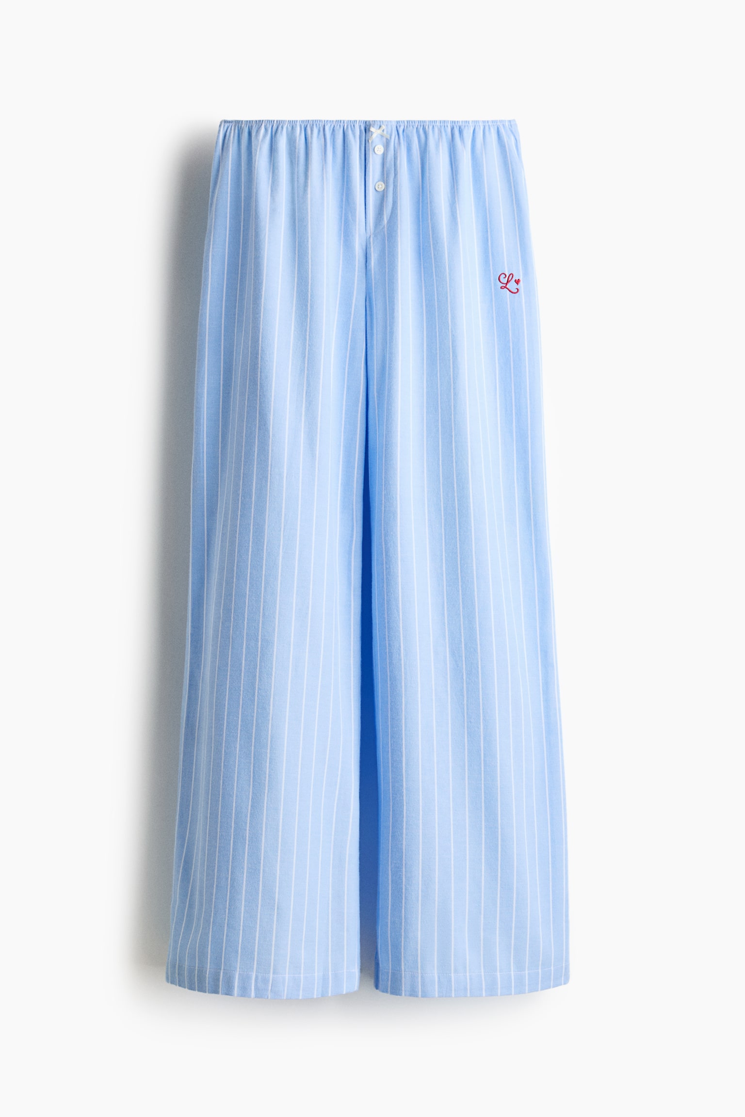 Pantalón de pijama de franela - Azul claro/Raya diplomática/Negro/Cuadros vichy - 1