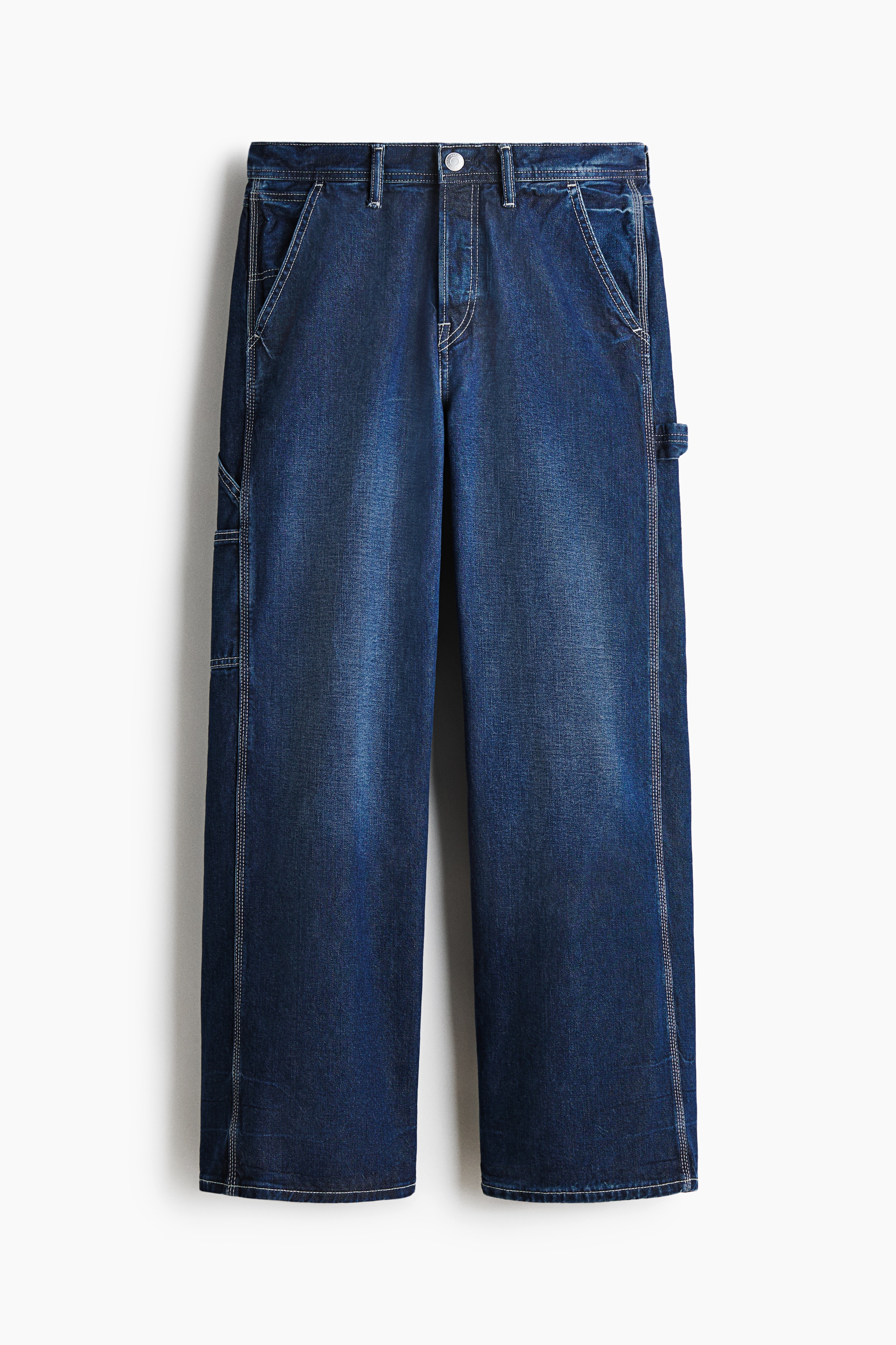 Loose Carpenter Jeans - Dunkles Denimblau/Grau