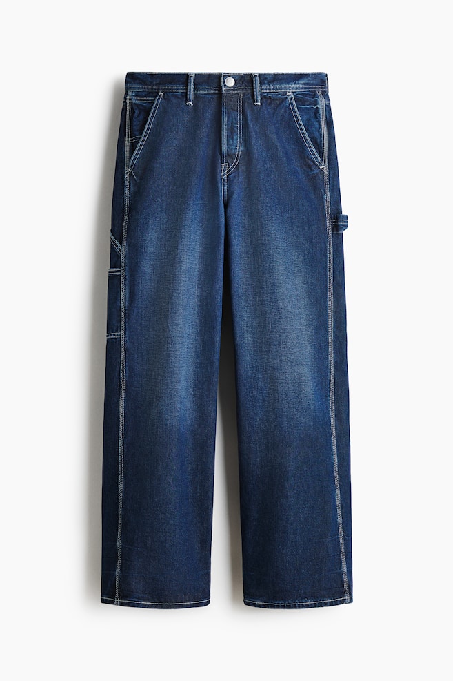 Loose Carpenter Jeans - Dark denim blue - 1