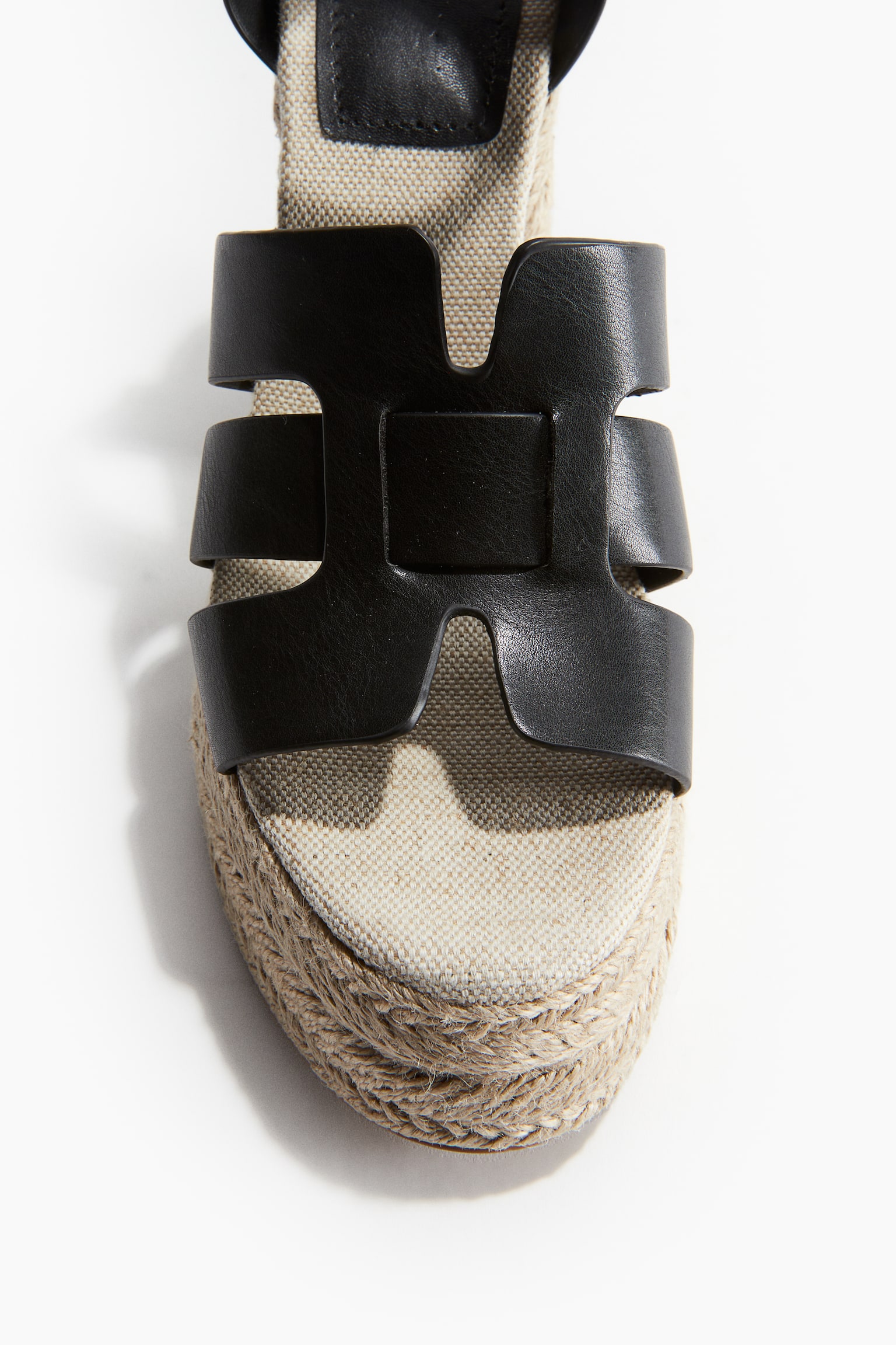 Heeled platform espadrilles - Black - 3