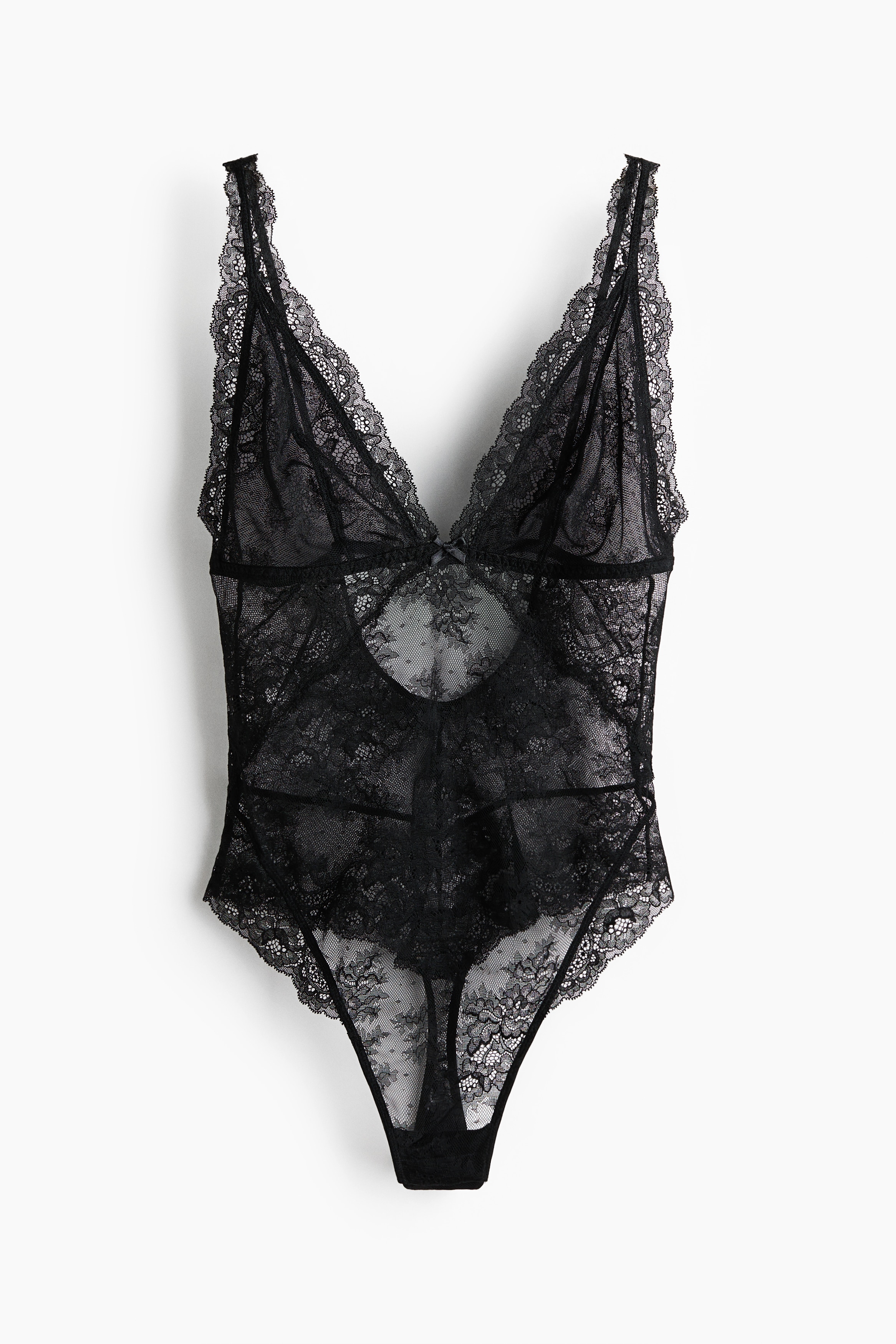 Lace body - Black/White
