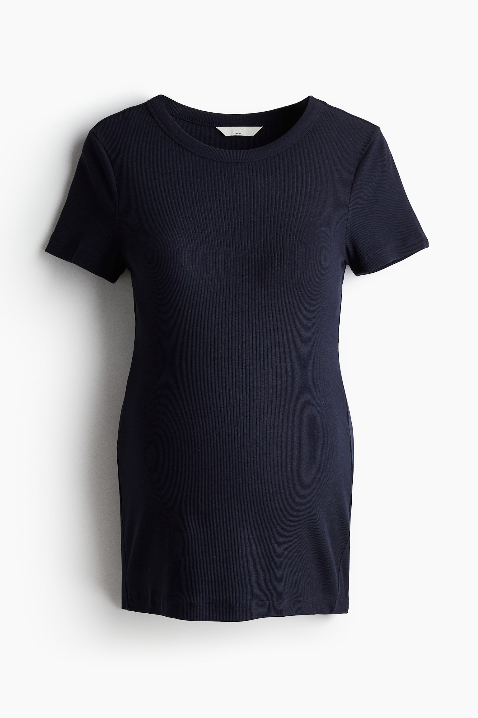 MAMA Rib Top - Navy blue/Beige marle - 2