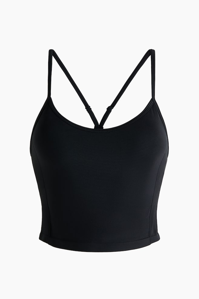 Seamless Sports Top with DryMove™ - Black/Ivory/Dark heather/Choco mocha/Black - 1