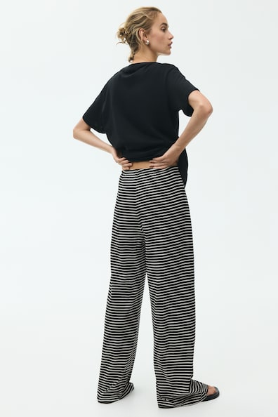ドローストリングリブパンツ