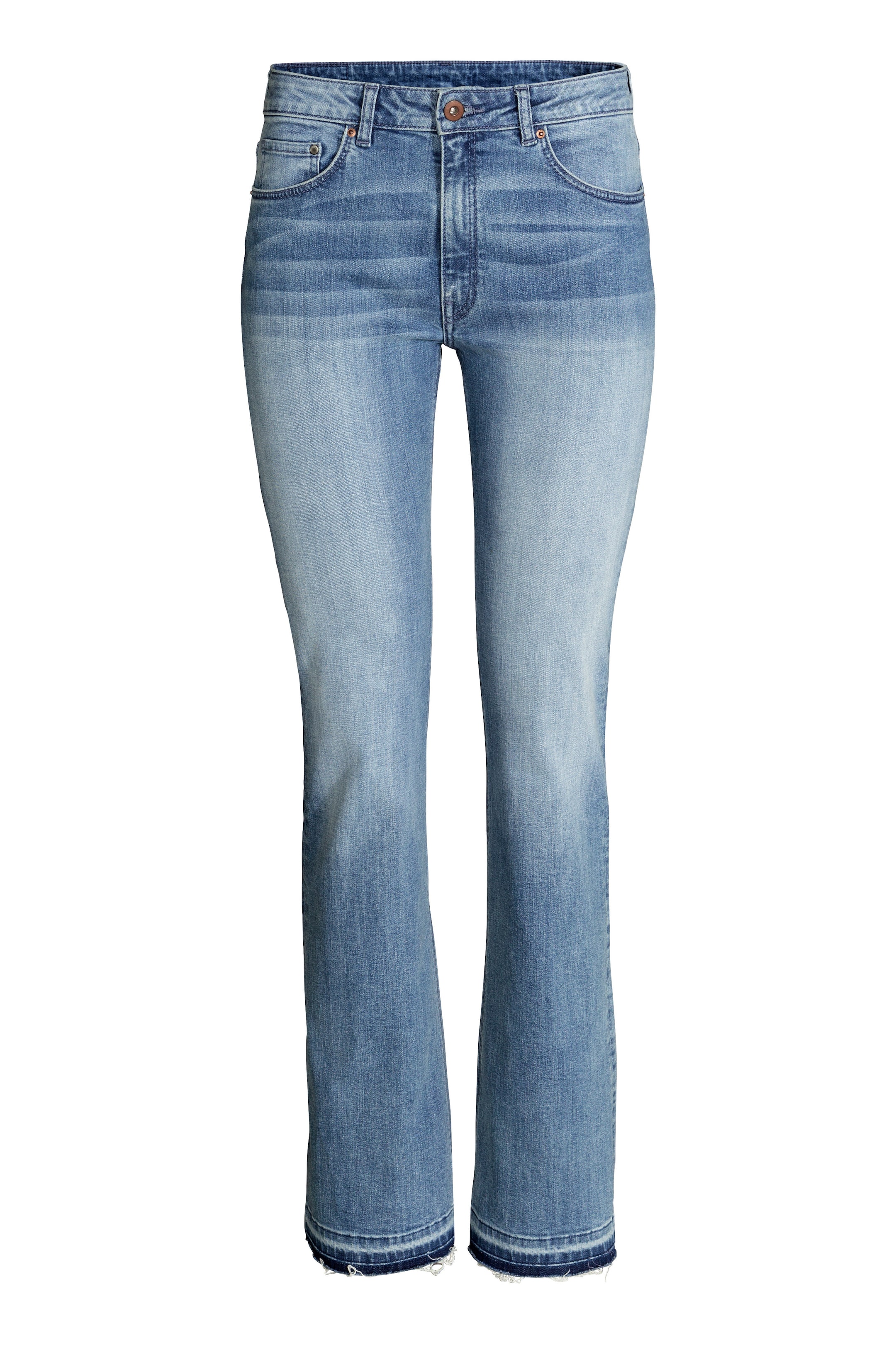 拡大画像を表示: Flared Regular Jeans - デニムブルー - レディース | H&M JP 1
