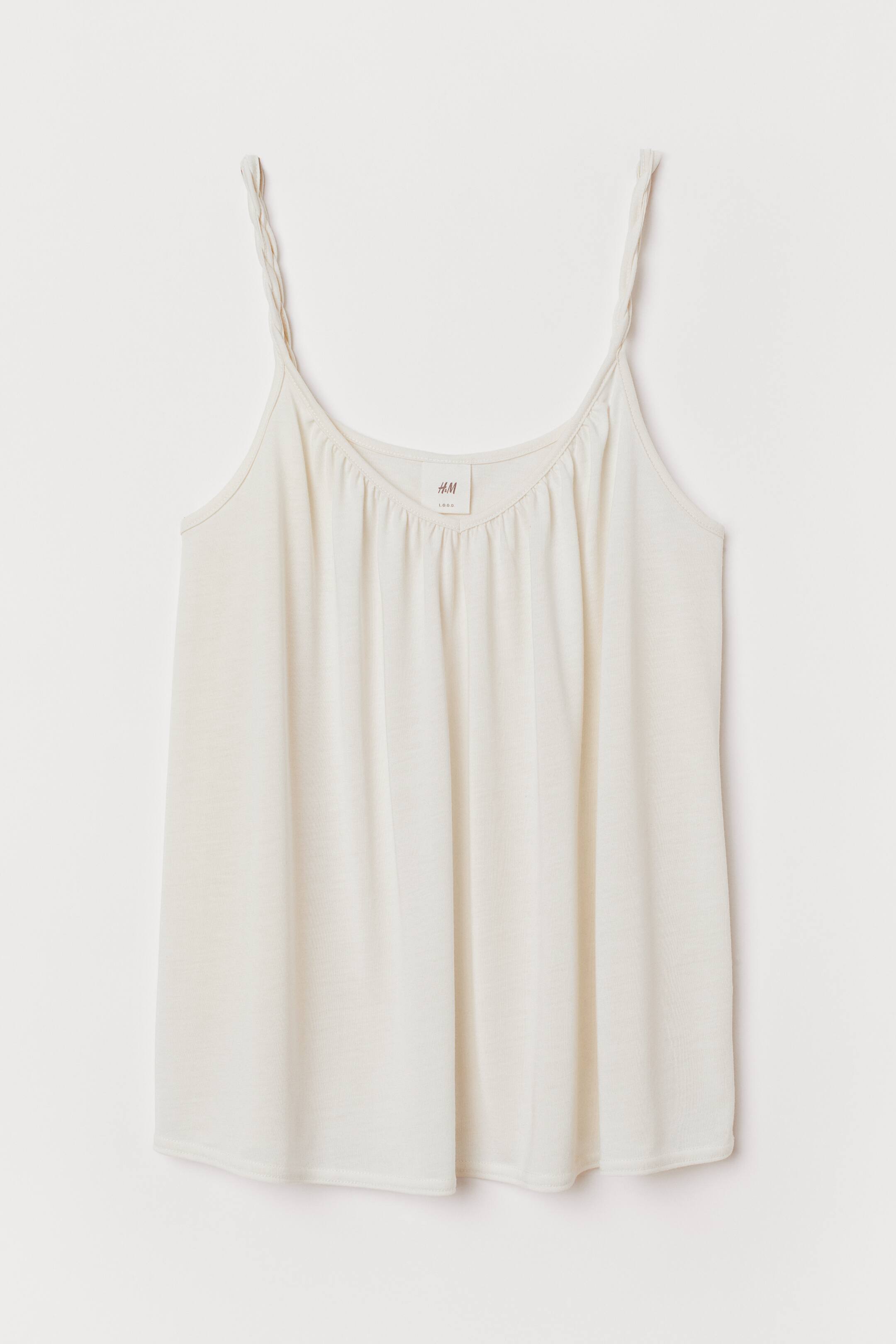 Größeres Bild ansehen: Top mit Kordelträgern - Cremefarben - Ladies | H&M DE 1