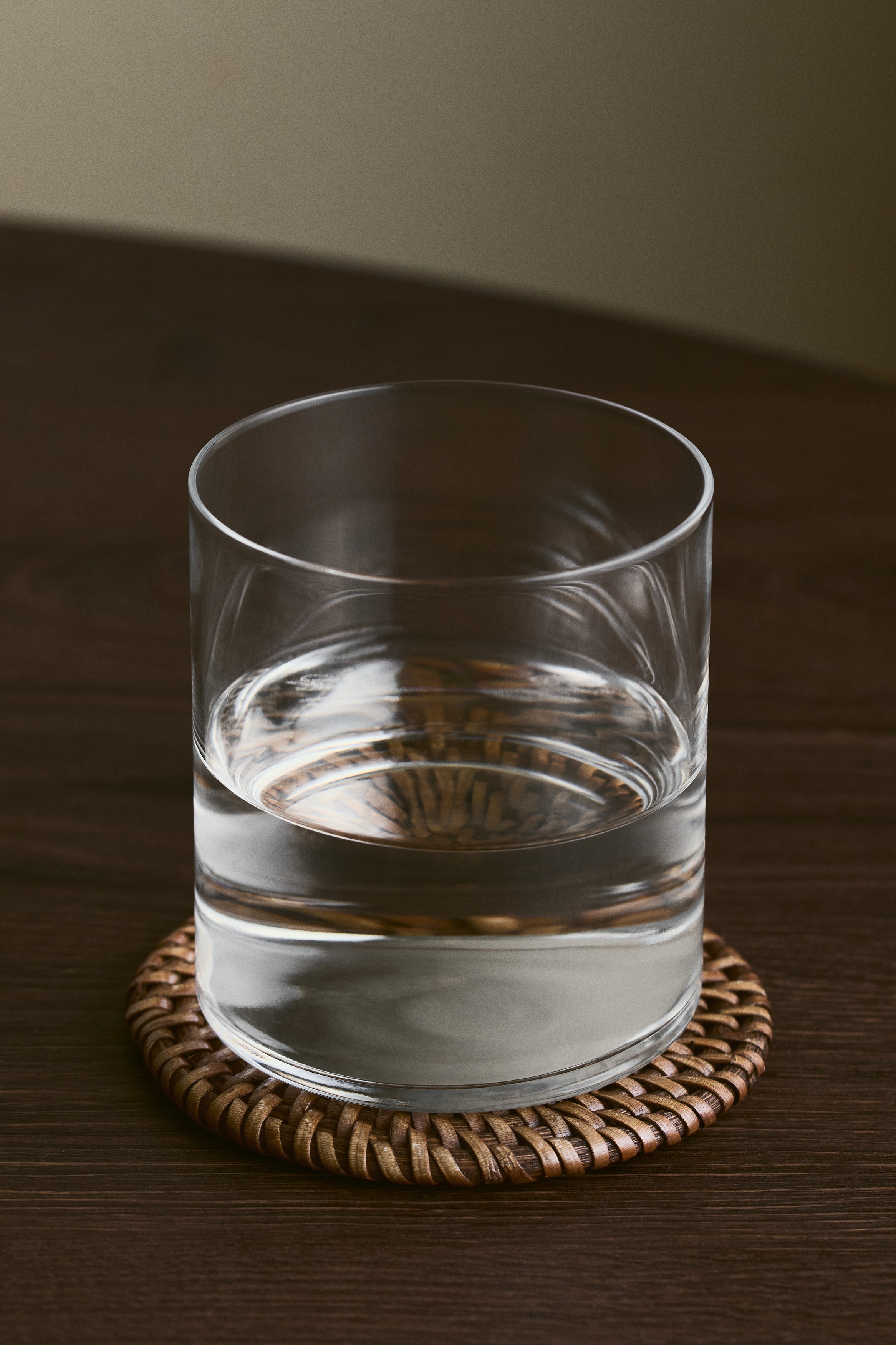 Sottobicchieri in rattan 4 pezzi - Beige