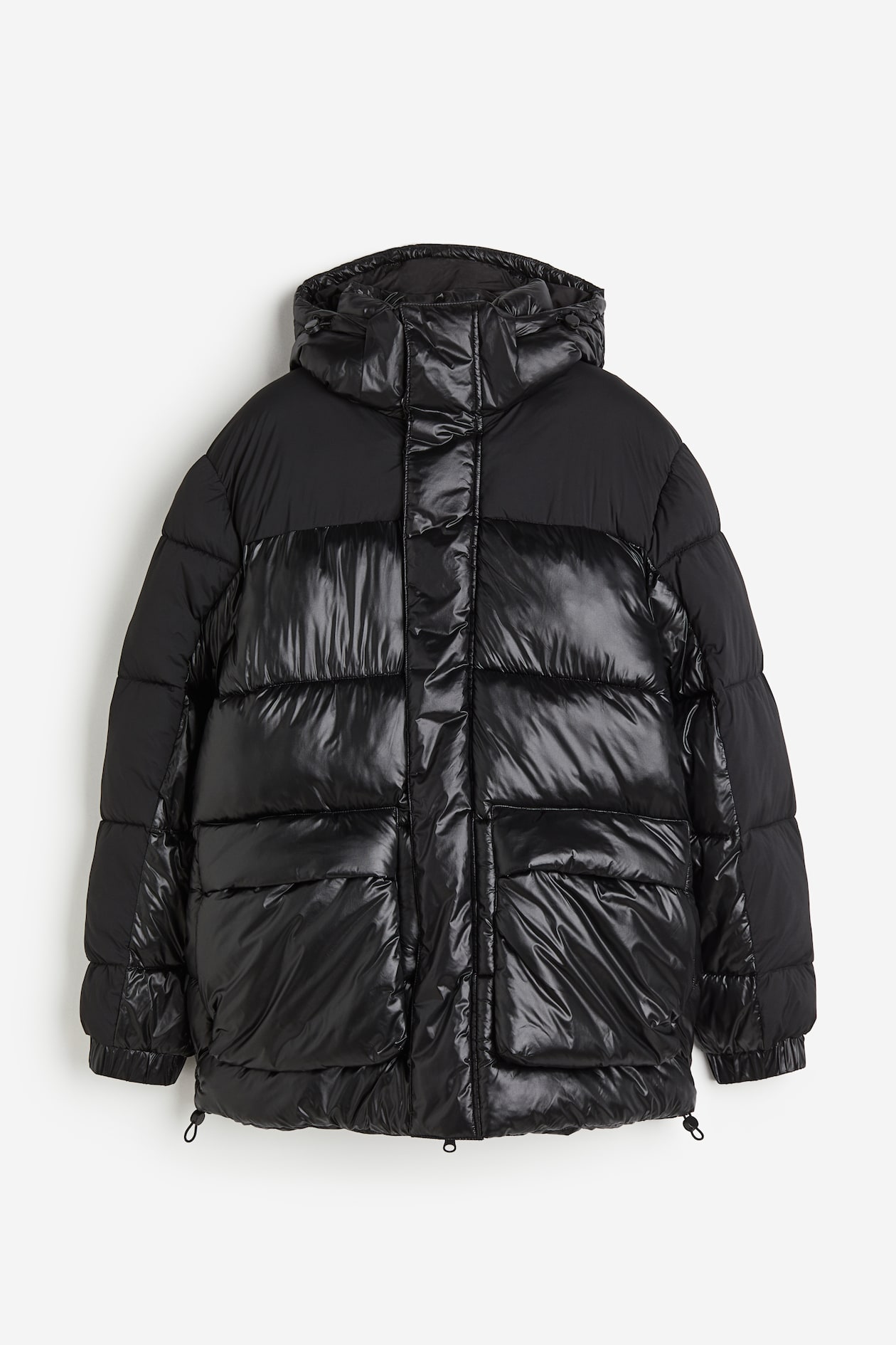 Oversized Puffer jacket Black Men H&M