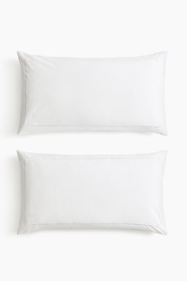 2-pack cotton sateen pillowcases