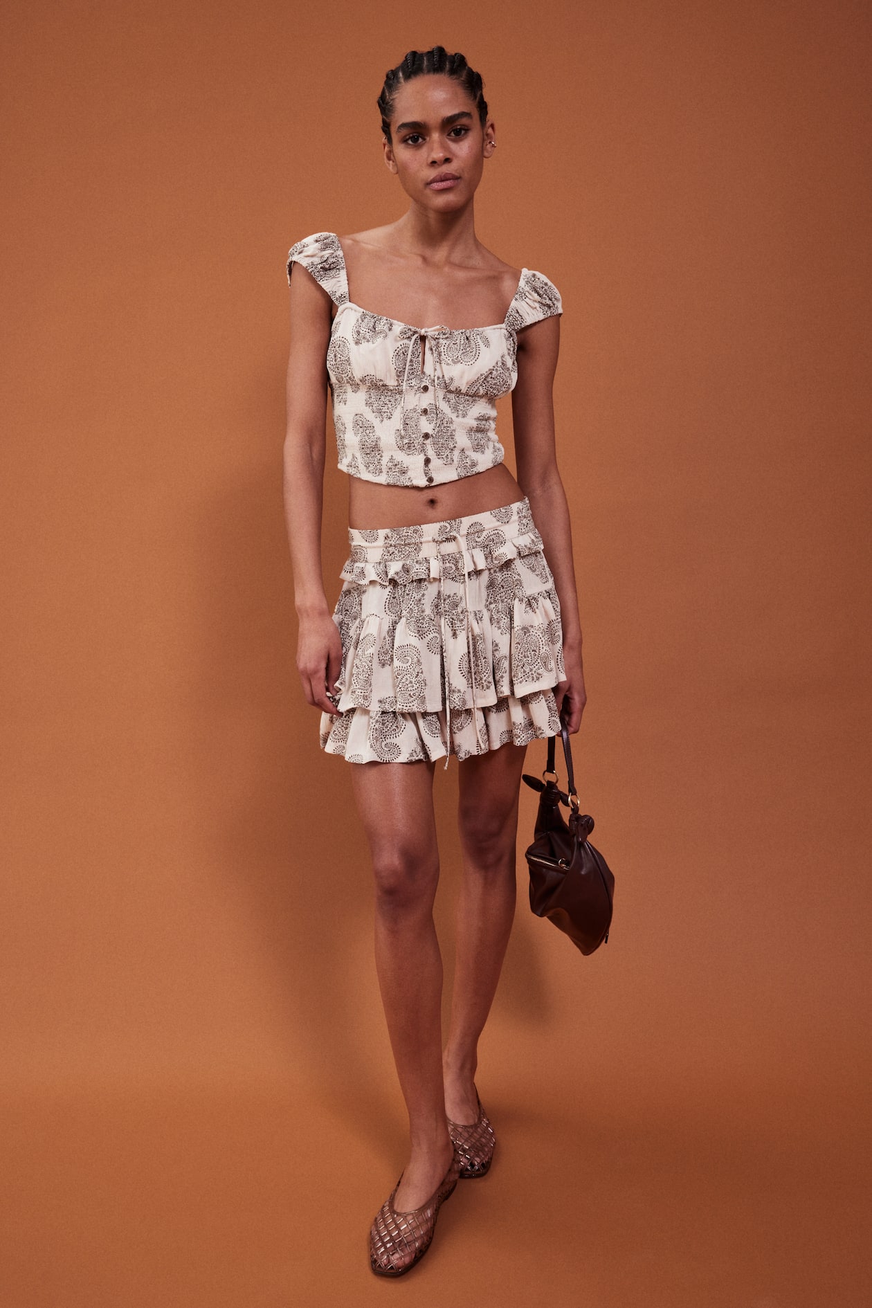 Gathered Corset-Style Top - image 5