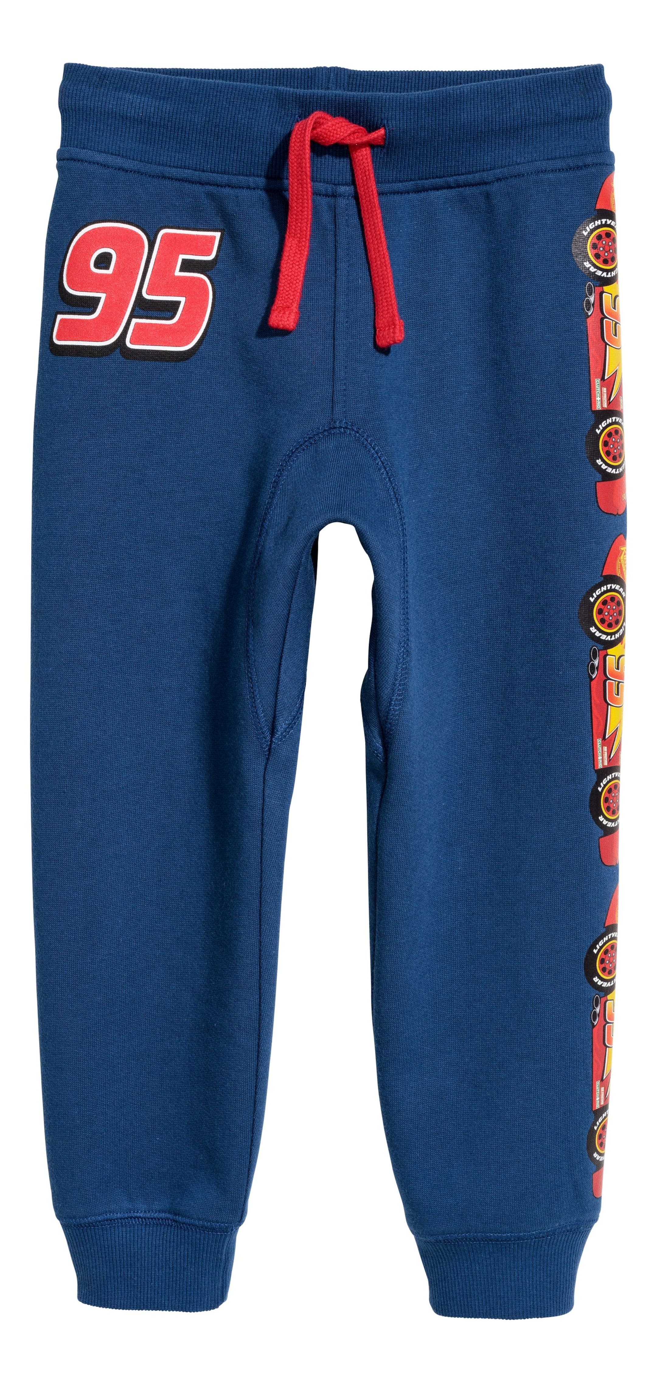 View larger image: Printed joggers - Dark blue/Cars - Kids | H&M GB 1