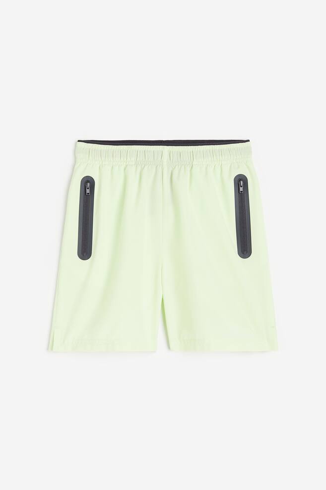 DryMove™ Sports shorts - Light neon green/Black