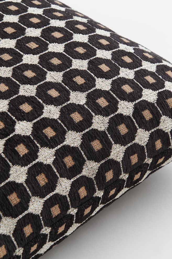 Patterned cushion cover - Black/Patterned/Red/Patterned - 2