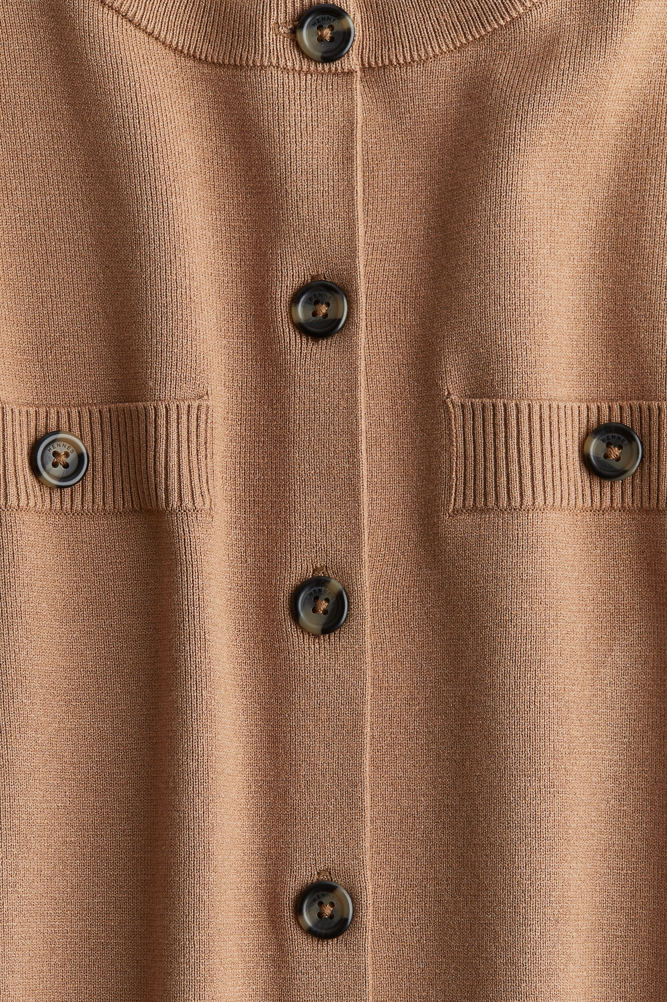 フロントボタンニットオールインワン CAMEL/S フロントボタンニット