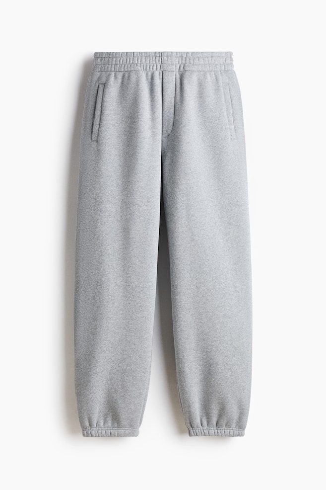 Relaxed-Fit Sweatpants - Gray melange/Black/Dark blue - 1
