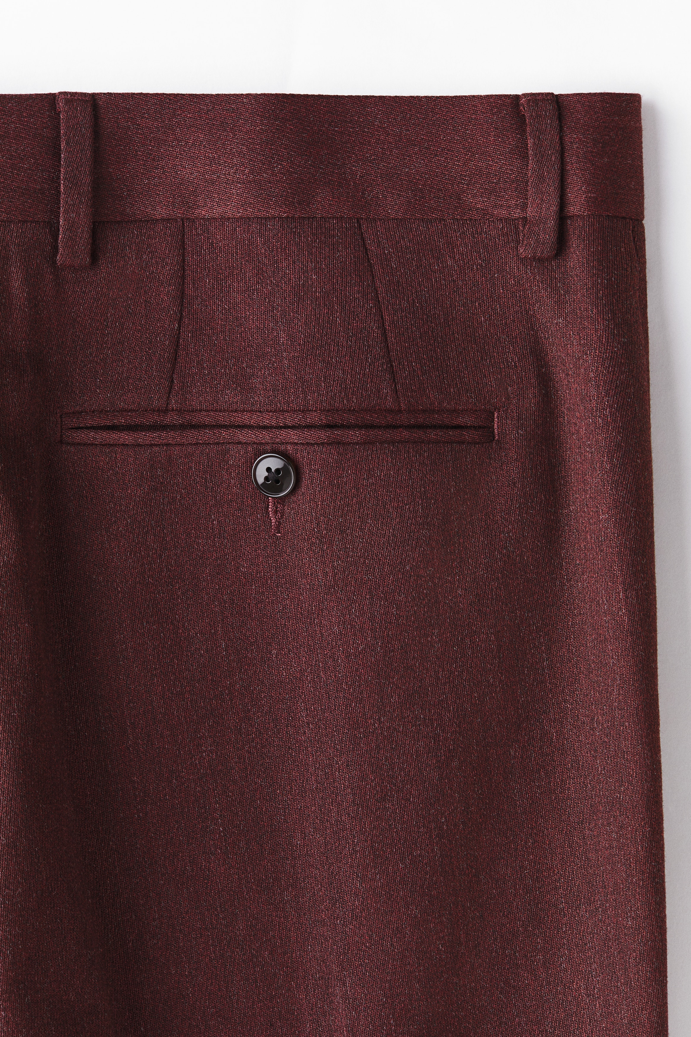 レギュラーフィット スーツパンツ - バーガンディメランジ - Men | H&M JP