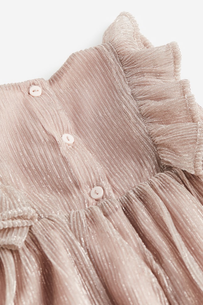 Glittery tulle dress - Dusty pink/Glittery - 2