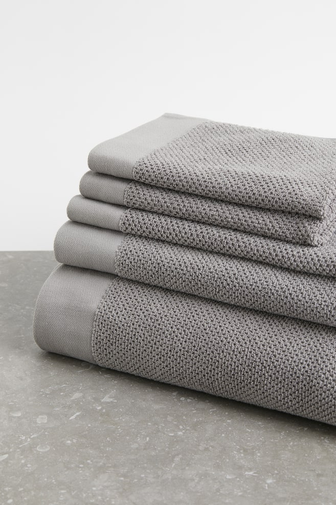 Cotton terry bath sheet - Grey/White/Light beige/Black/dc/dc/dc - 3