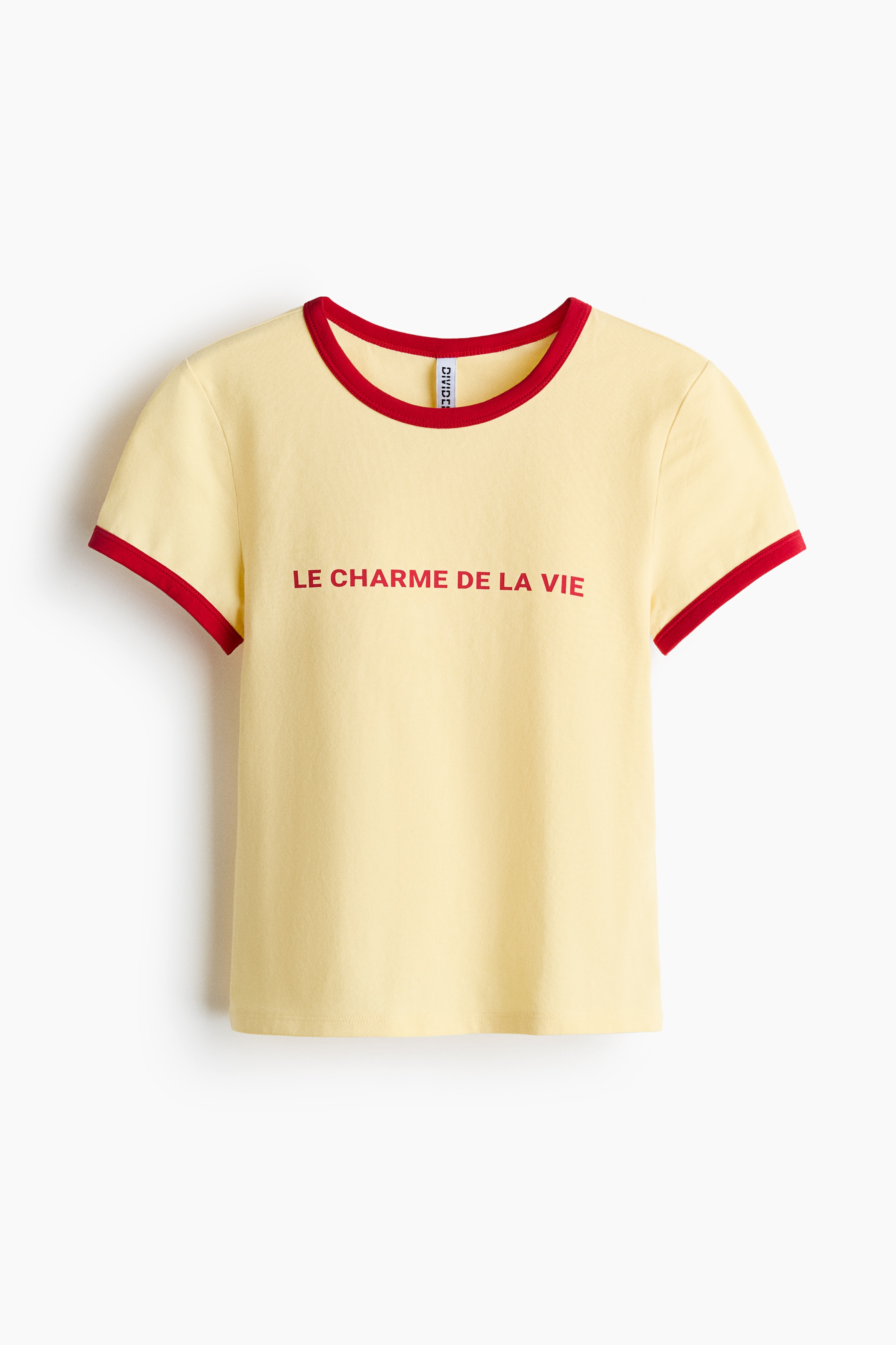 Fitted Cotton T-Shirt - Light yellow/Le Charme/Navy blue/striped/Cream/HL/Light yellow/1956/Dark blue/Paris