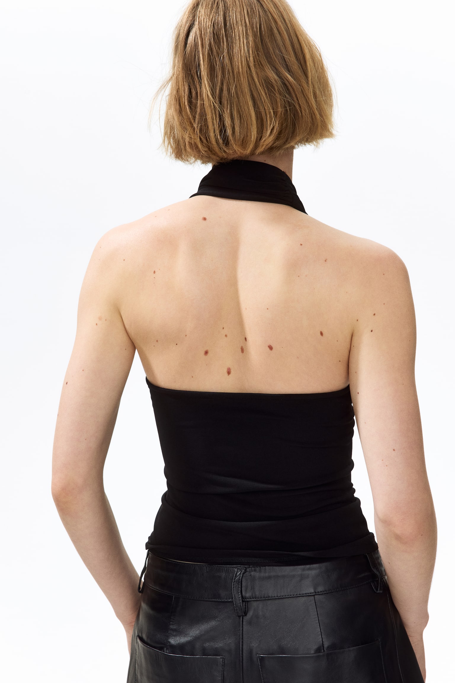 Metal-detail halterneck top - 4