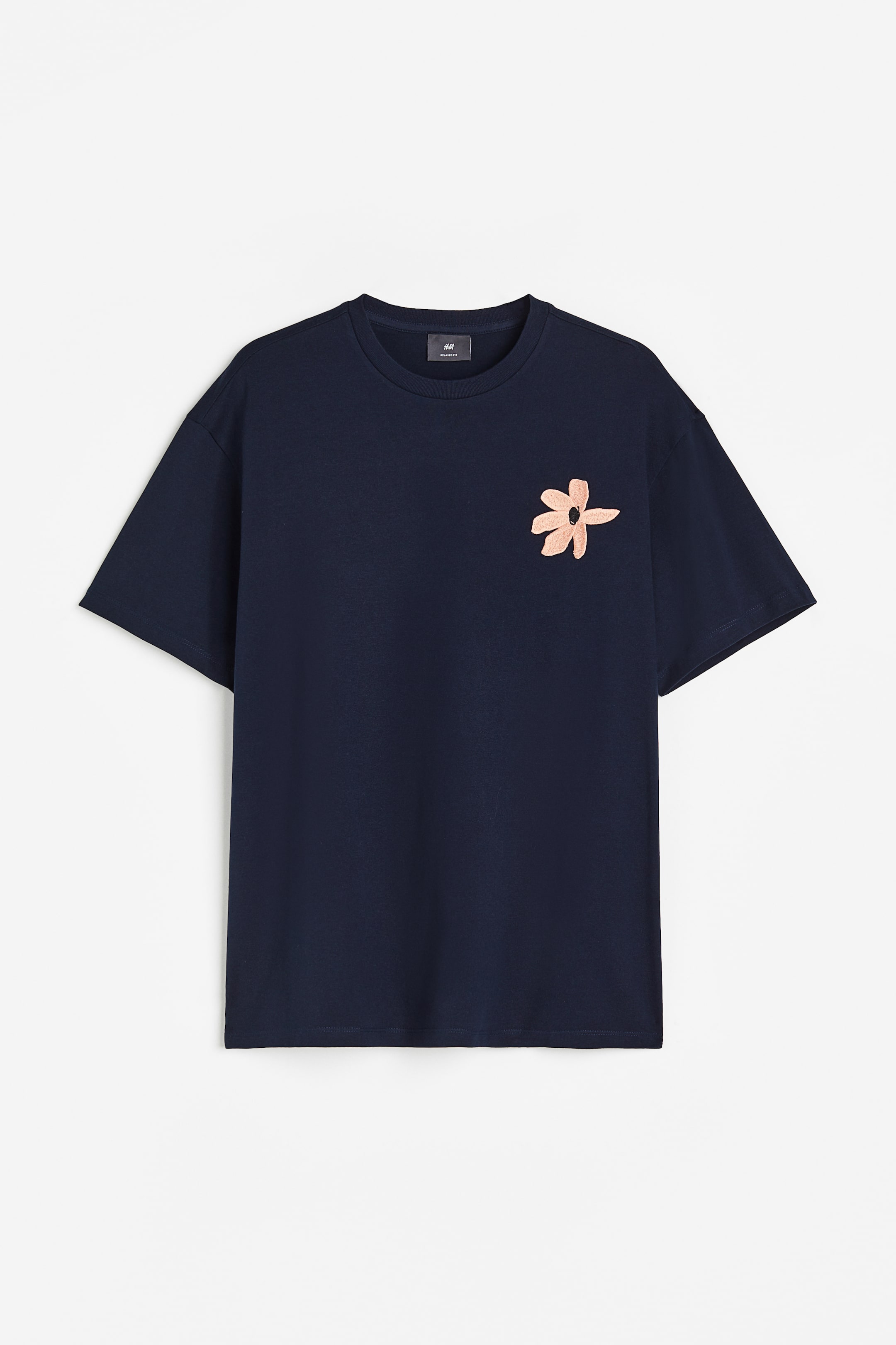 H&m Men Tee Shirt Homme Fleur H&m Men's Vintage Blue