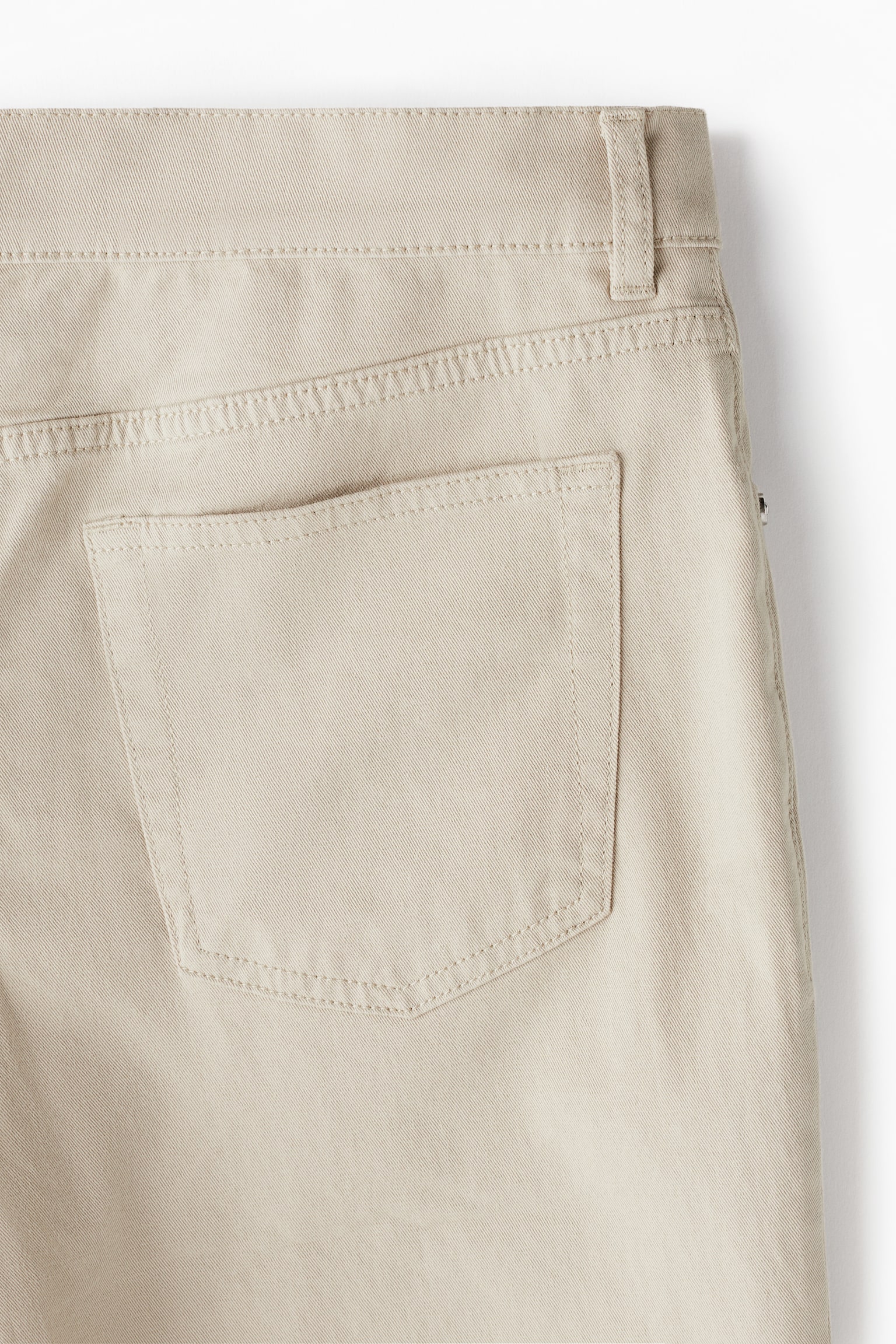 Slim Fit Cotton twill shorts - Light beige/Black/White/Dark grey/Dark grey - 5