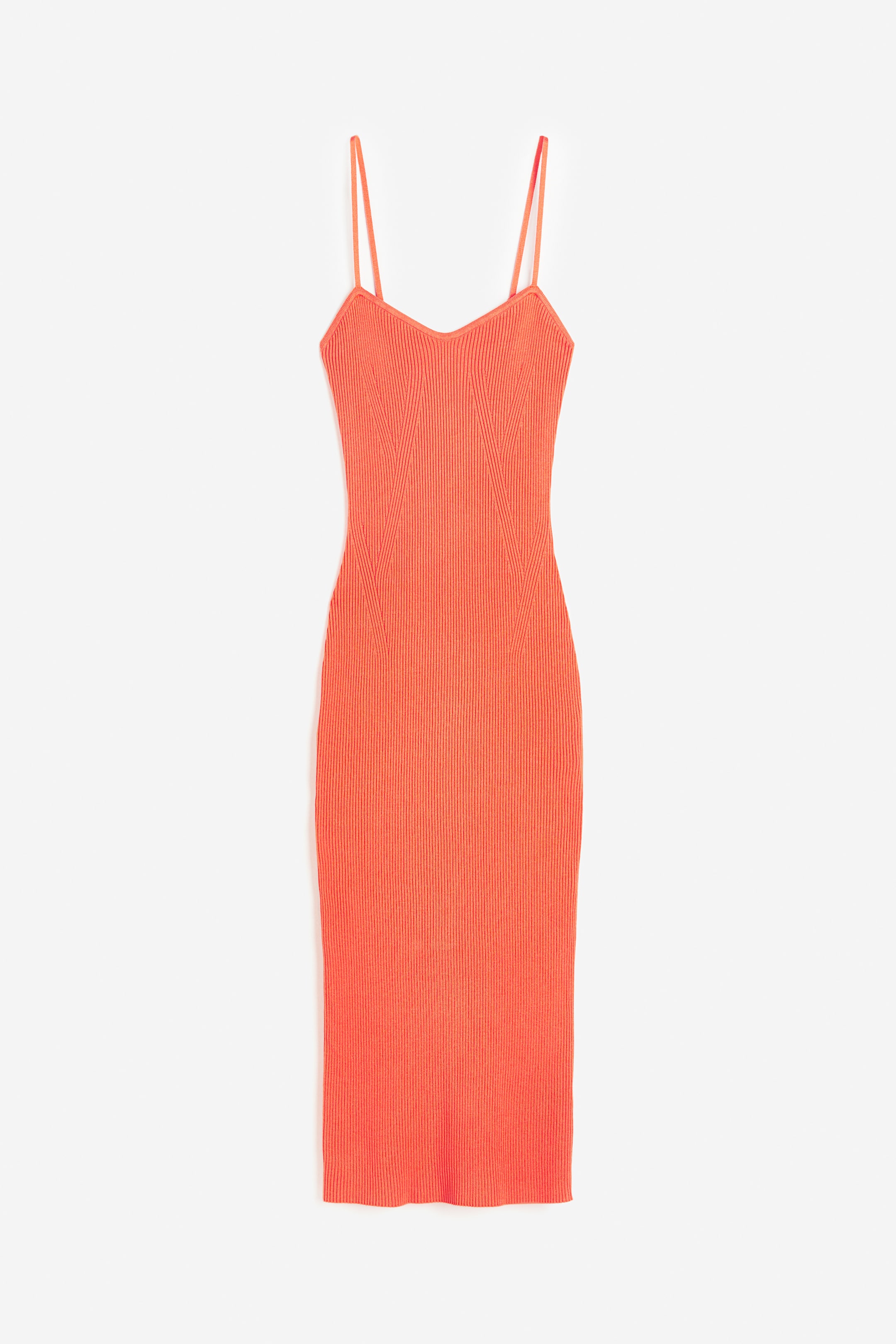 Rib-knit Slip Dress