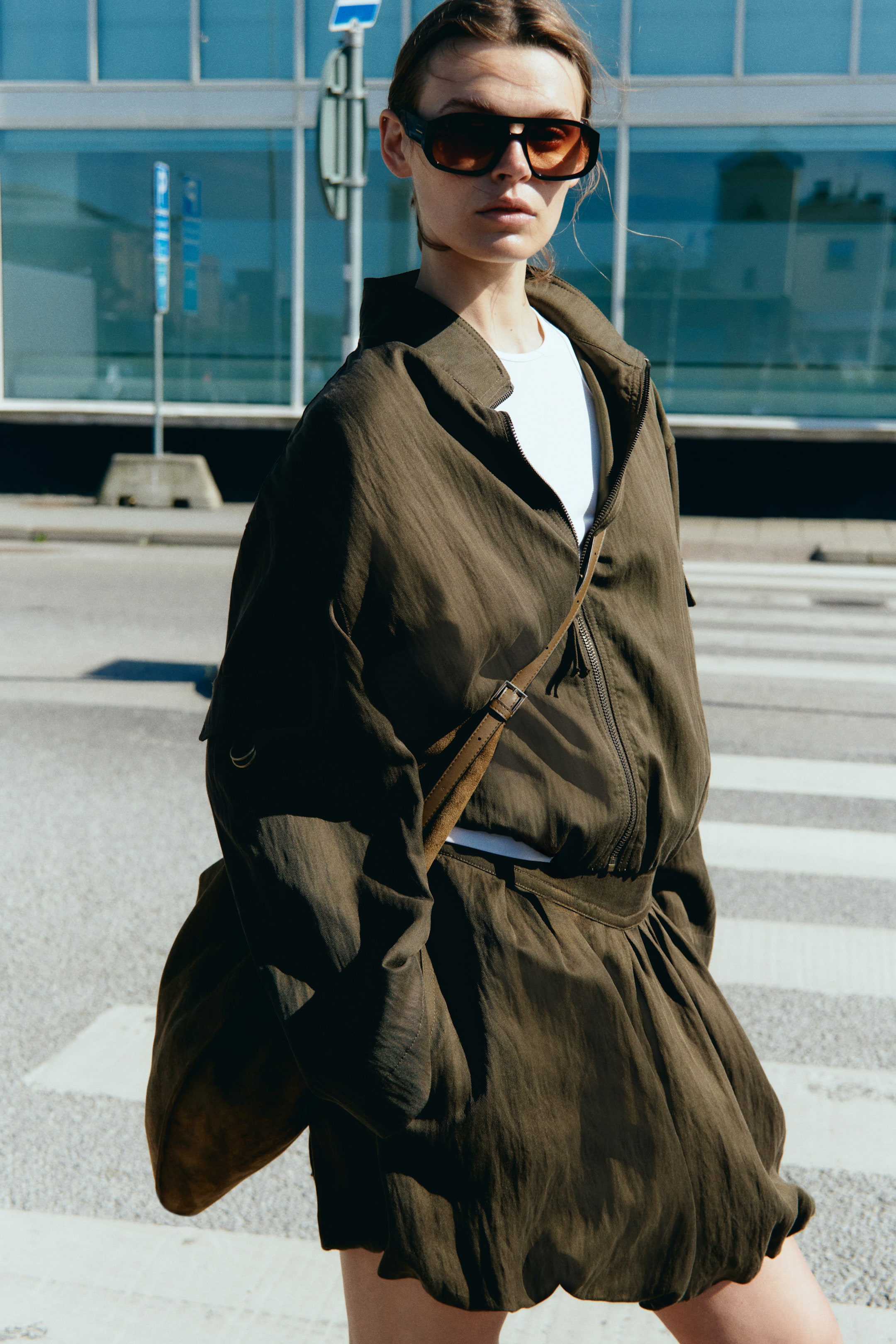 Bubble-Hem Skirt